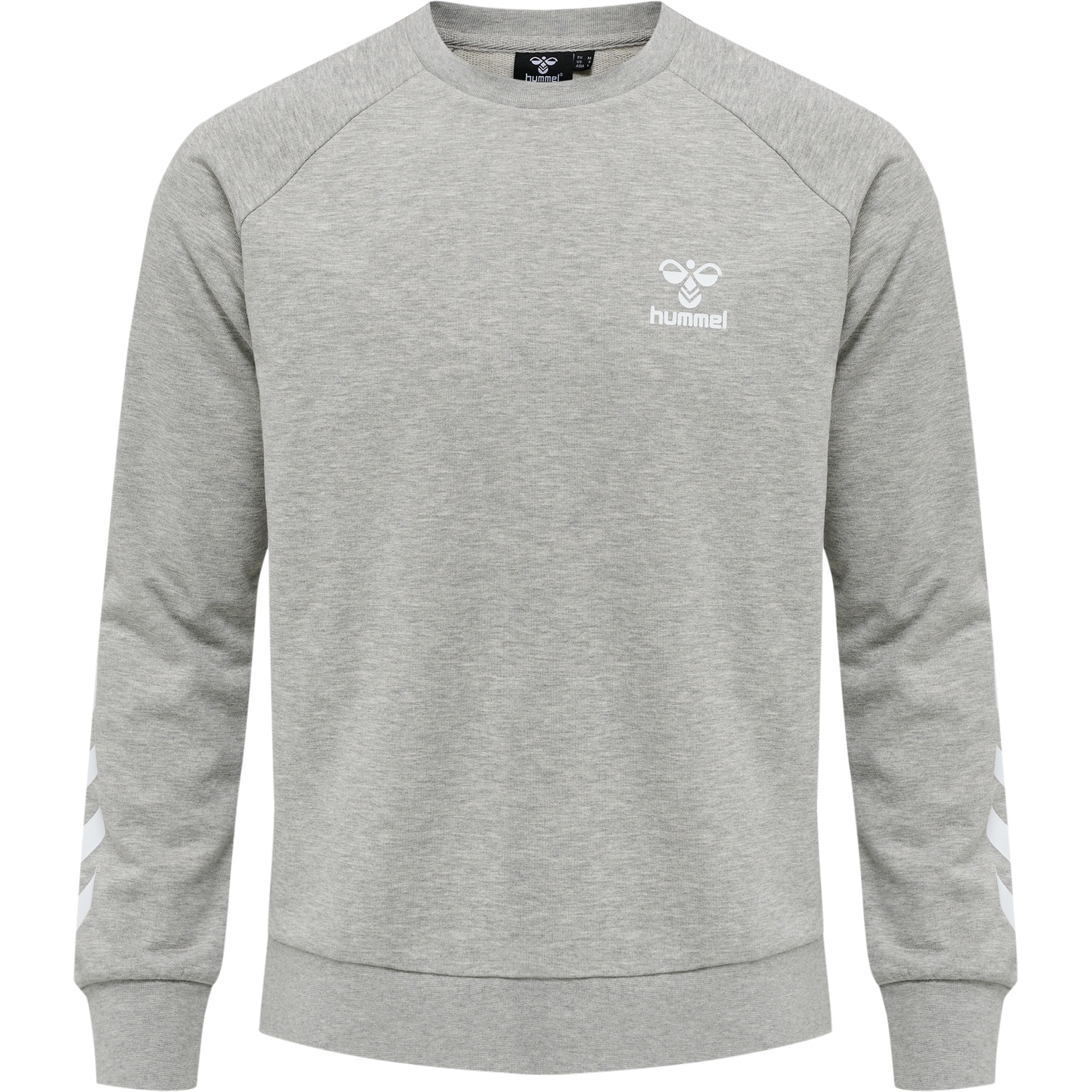 Hummel Športna majica  siva / bela