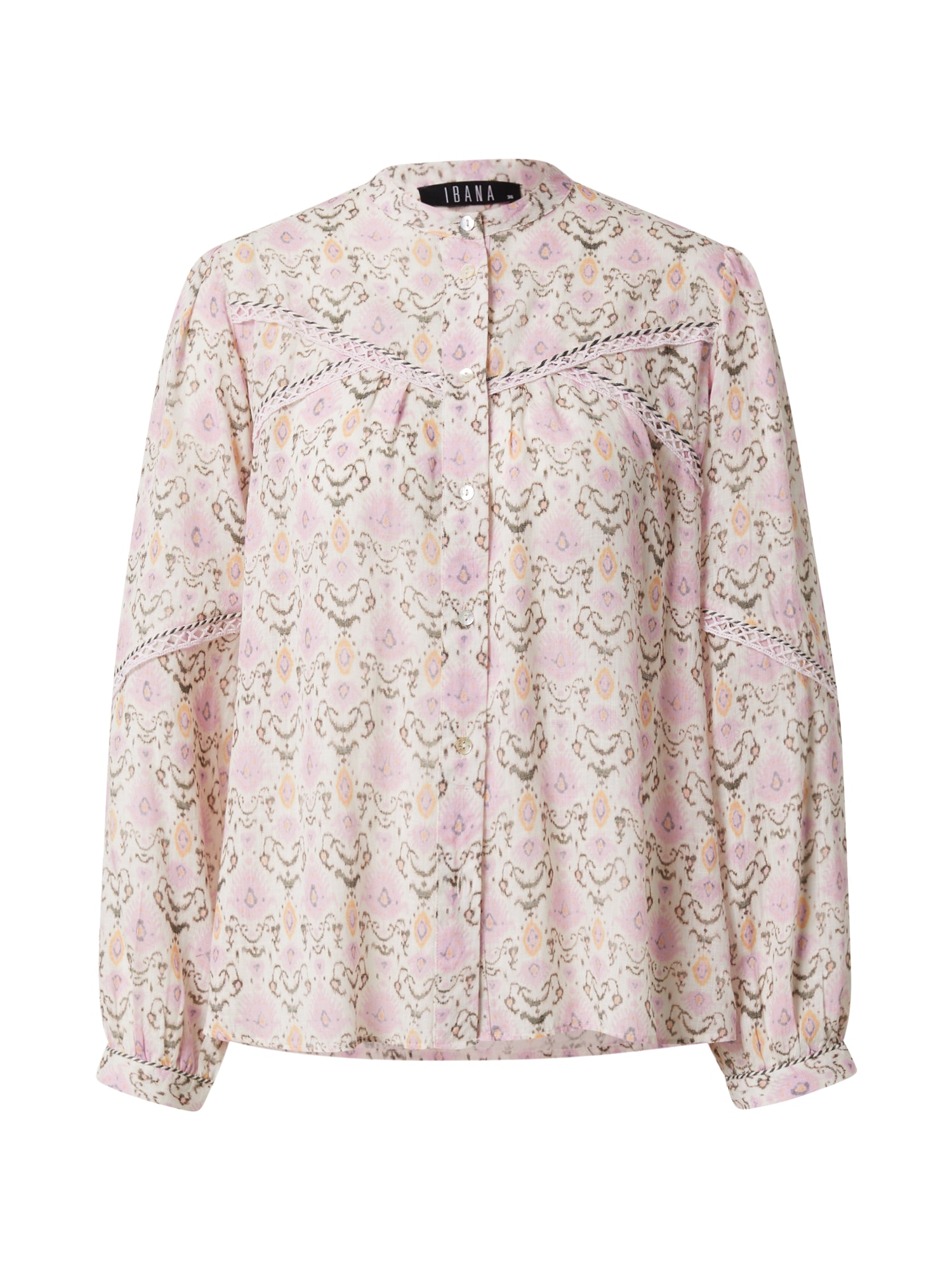Ibana Bluza 'TENDI'  kremna / temno siva / svetlo oranžna / pastelno roza