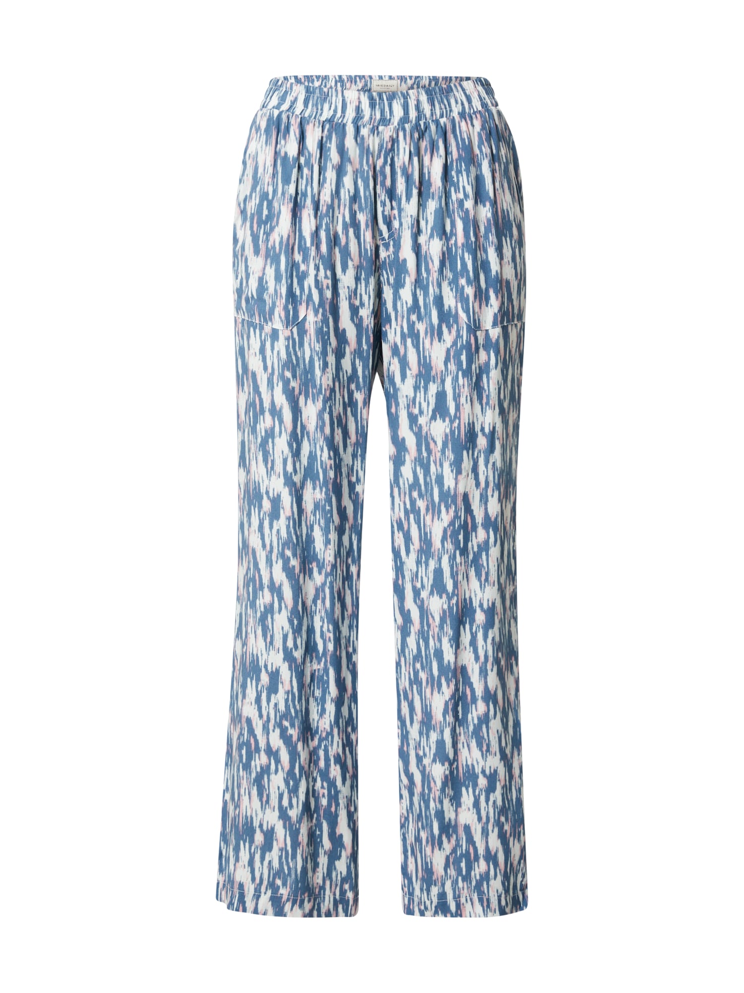 Iriedaily Hlače  moder denim / svetlo roza / bela