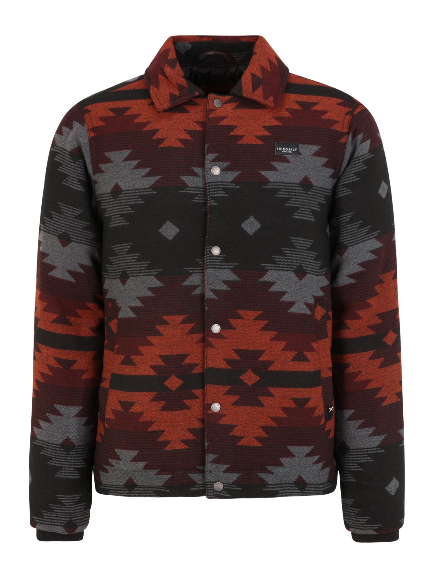 Iriedaily Prehodna jakna 'Santania'  siva / rdeča / burgund / črna