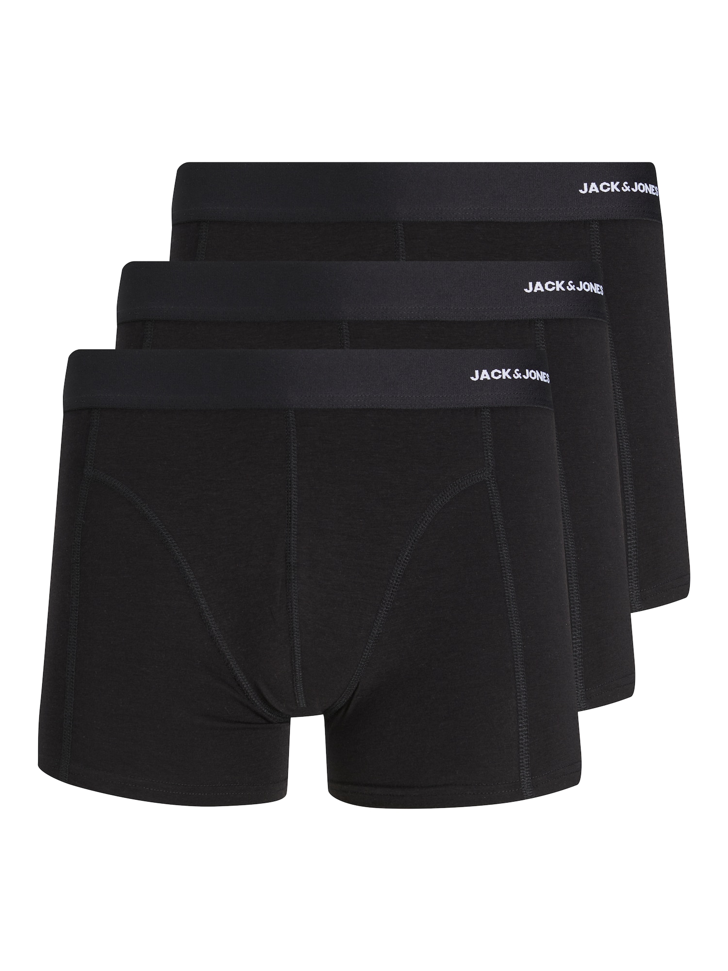 JACK & JONES Boksarice  črna / bela