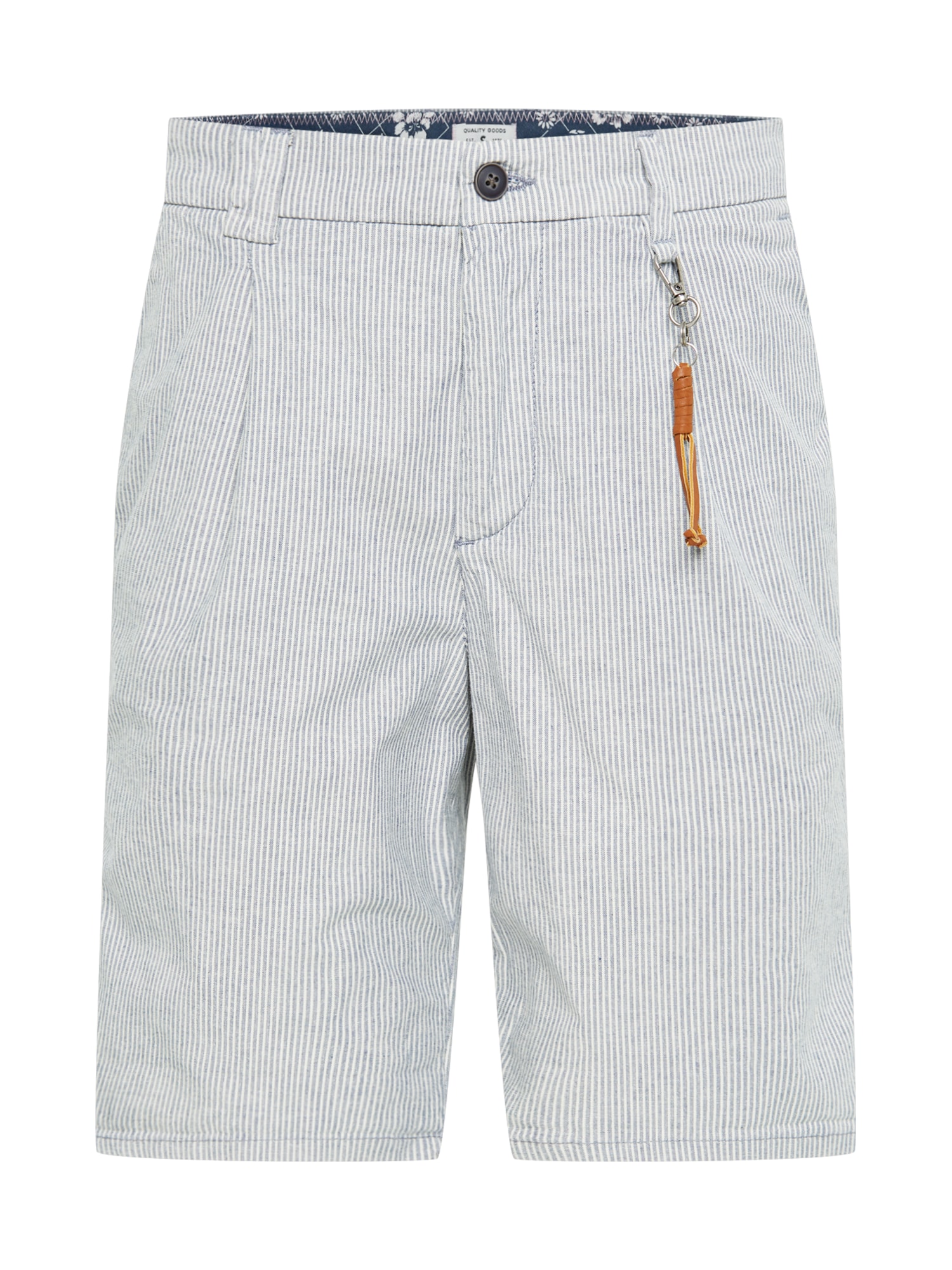 JACK & JONES Chino hlače 'Milton AKM'  mornarska / bela