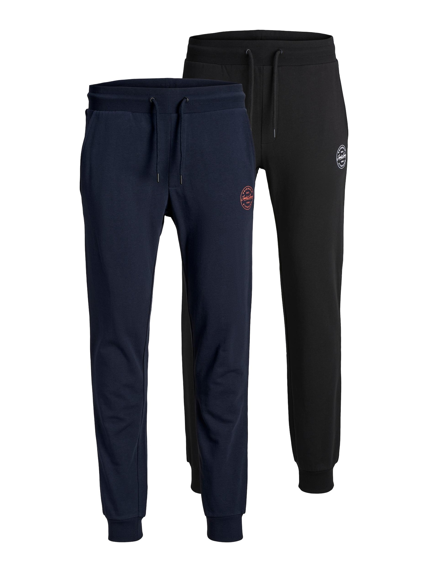 JACK & JONES Hlače 'Gordon'  mornarska / črna
