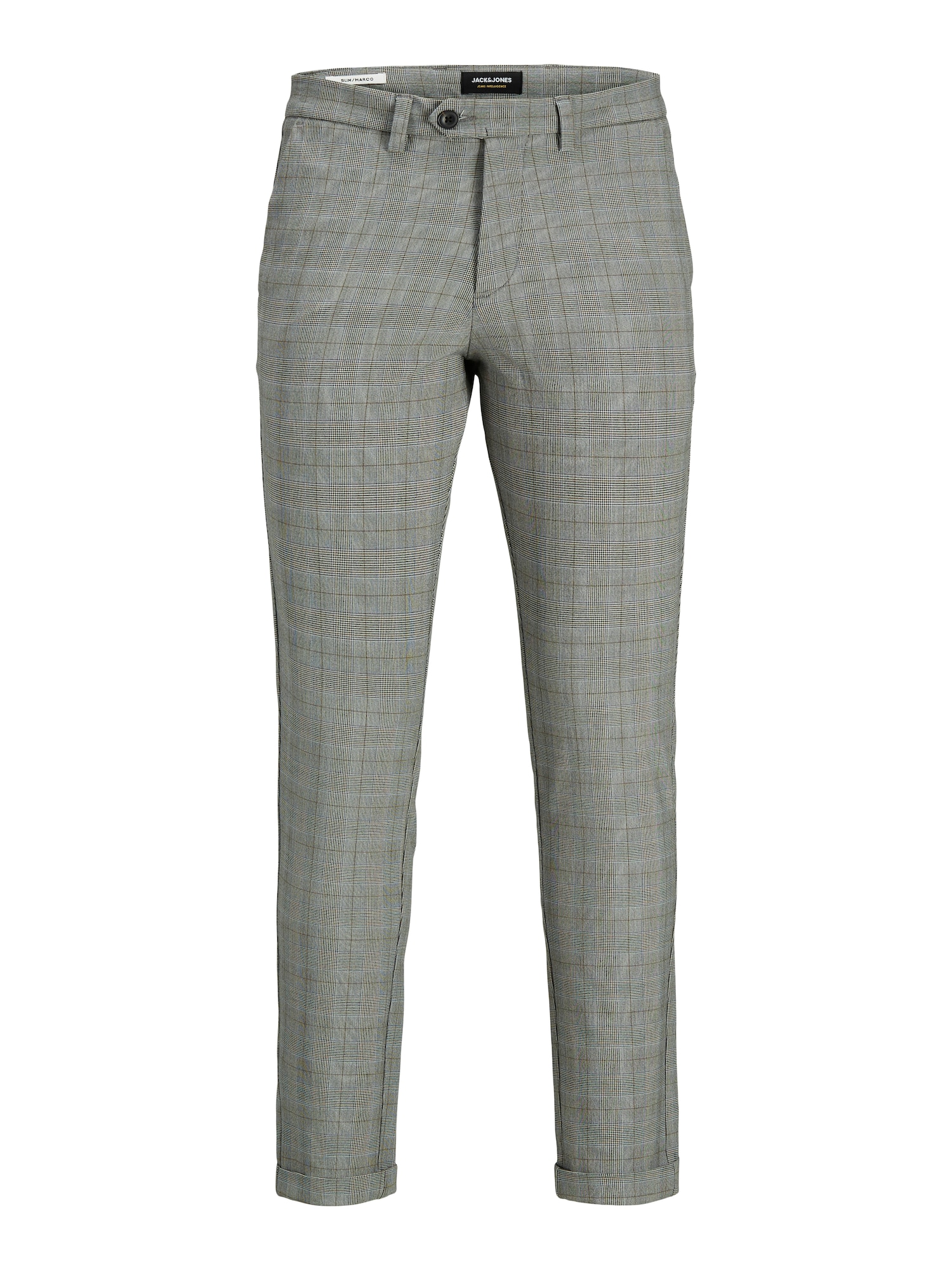 JACK & JONES Hlače 'Marco Connor'  mornarska / svetlo rjava / kamen / bela