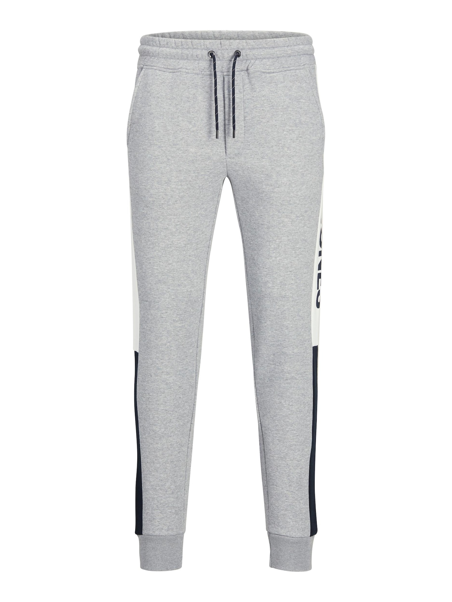 JACK & JONES Hlače 'Will'  pegasto siva / črna / bela