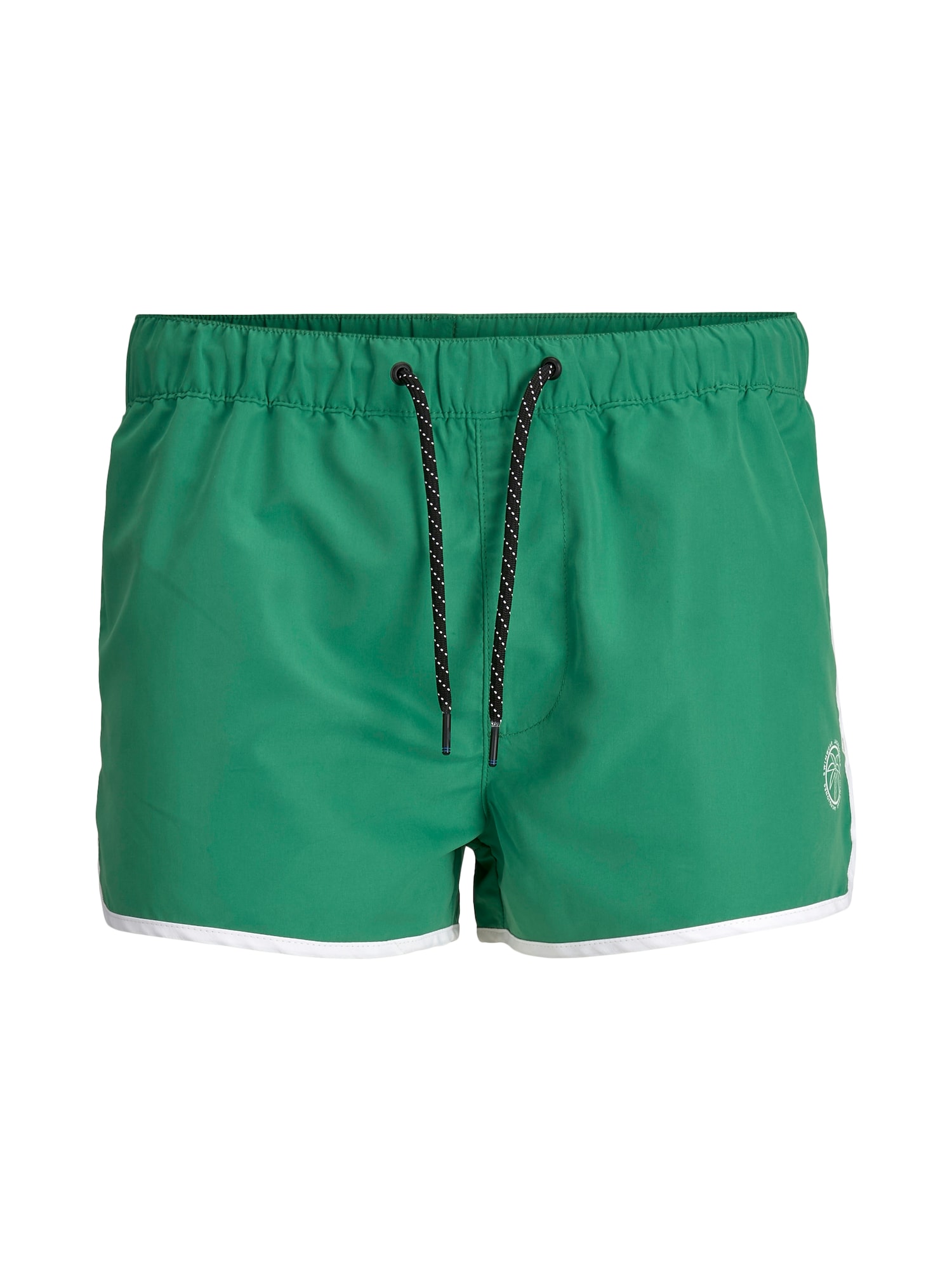 JACK & JONES Kratke kopalne hlače  zelena / bela