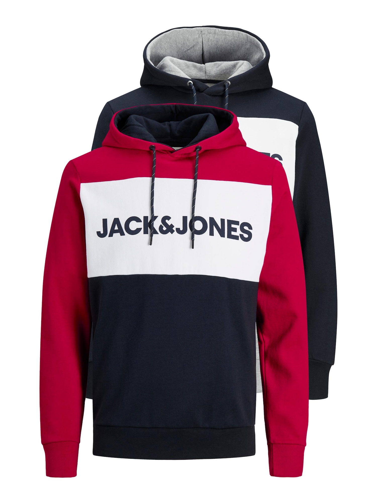 JACK & JONES Majica 'JJELOGO'  modra / rdeča / bela