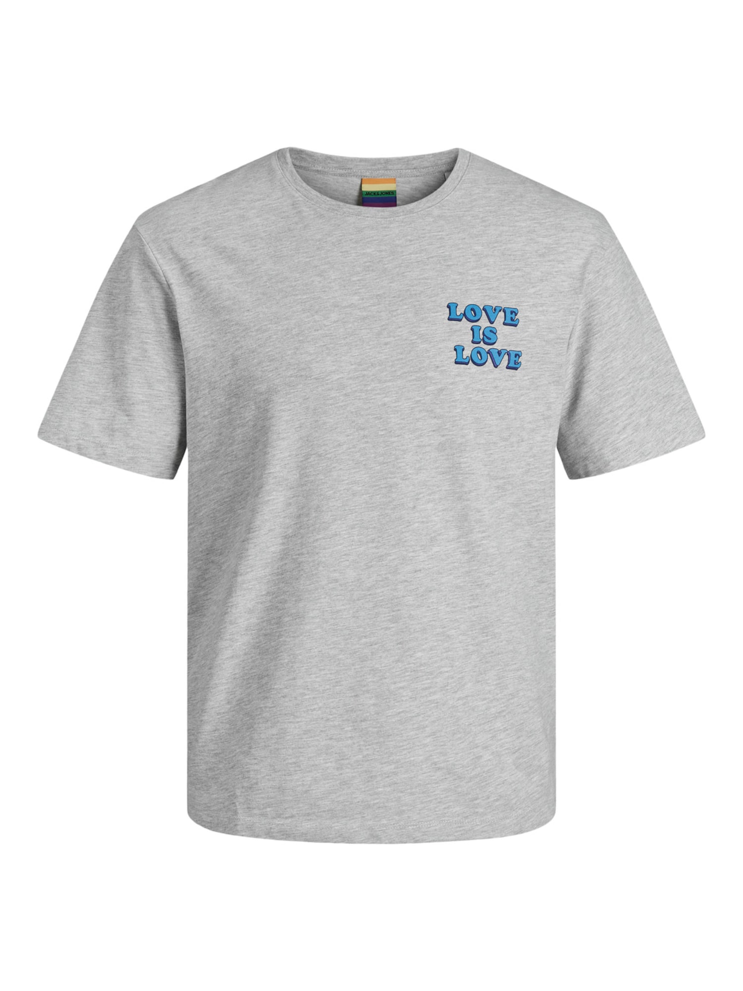 JACK & JONES Majica 'Loveis'  pegasto siva / mešane barve