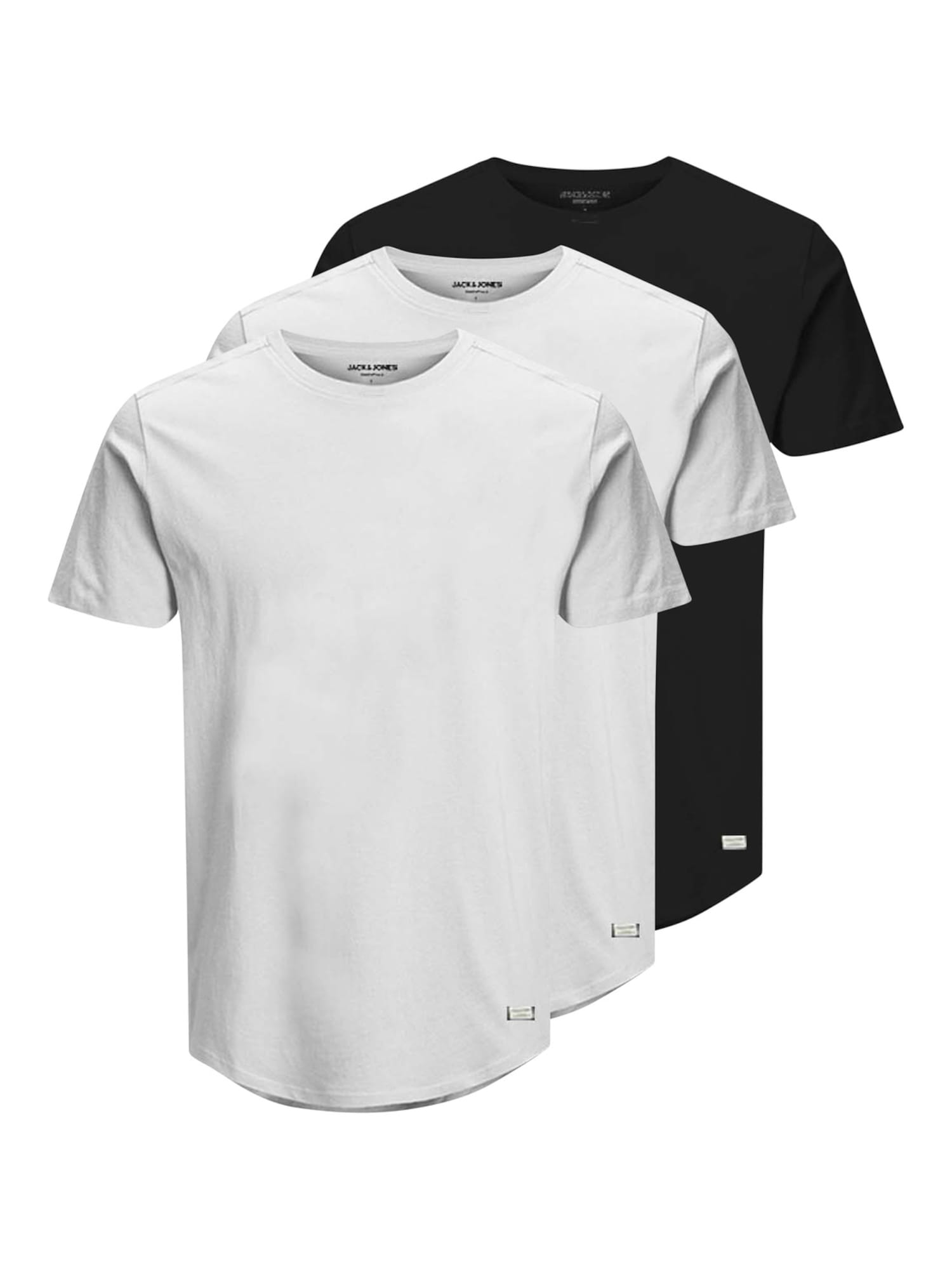 JACK & JONES Majica 'Noa'  črna / bela