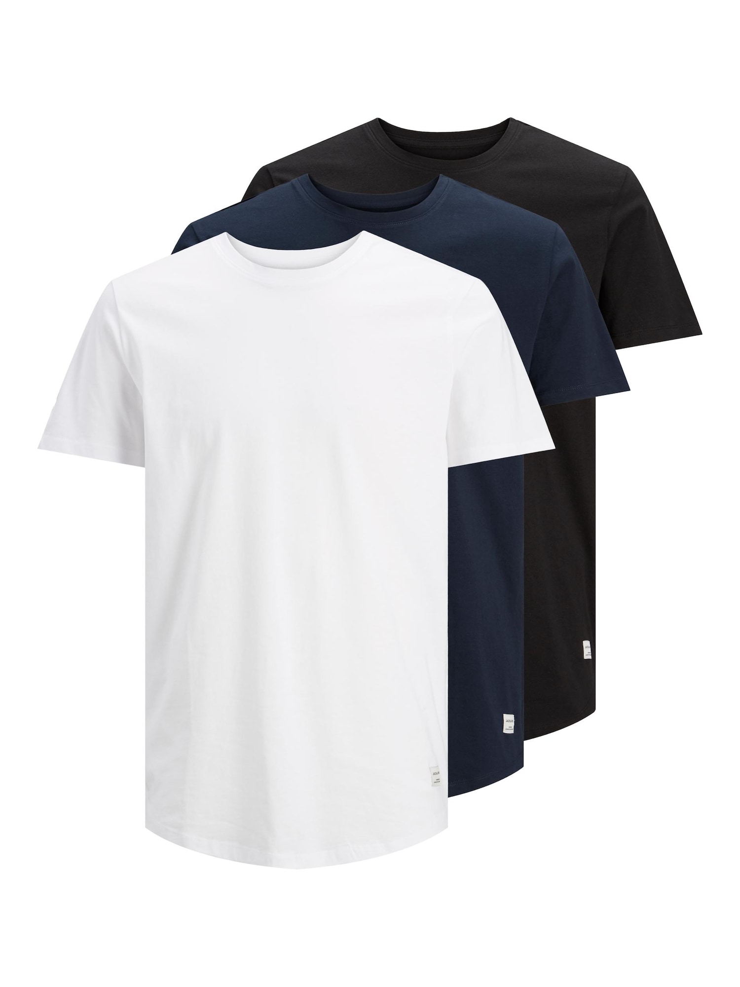 JACK & JONES Majica 'Noa'  marine / črna / bela
