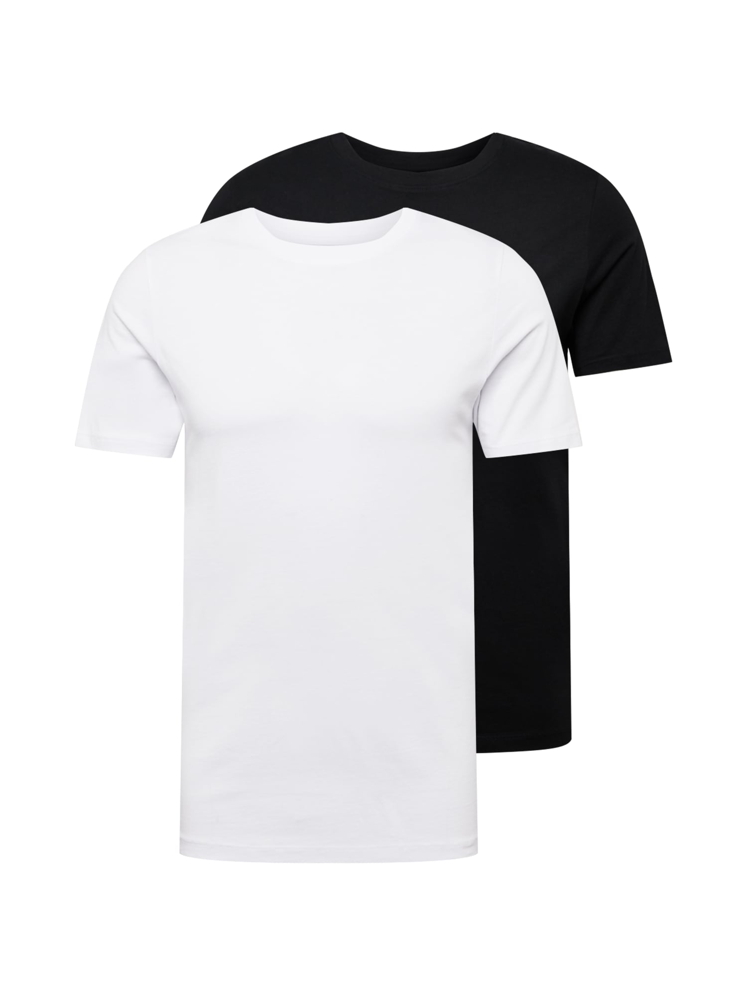 JACK & JONES Majica  črna / bela
