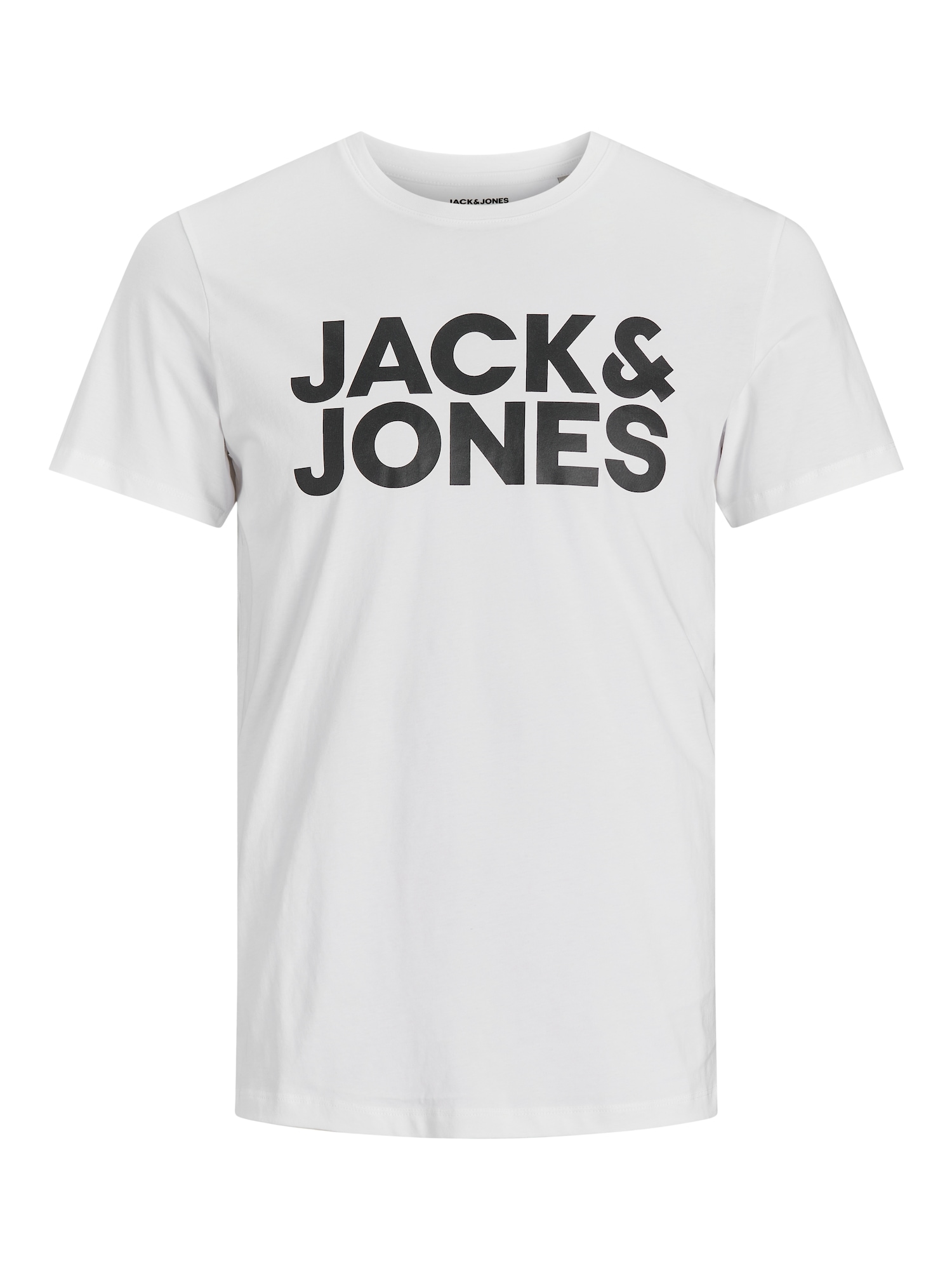 JACK & JONES Majica  črna / bela