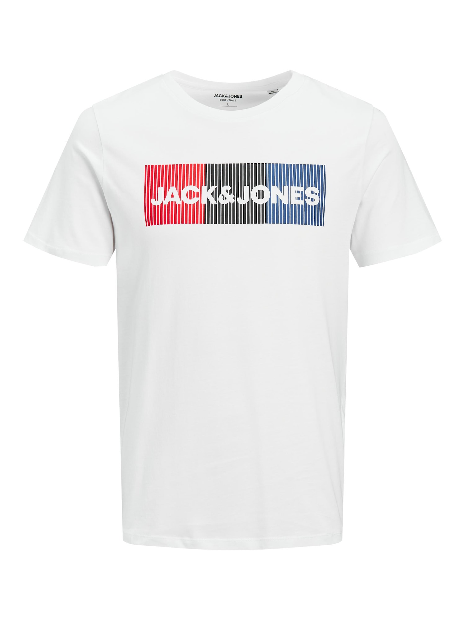 JACK & JONES Majica  nebeško modra / rdeča / črna / off-bela