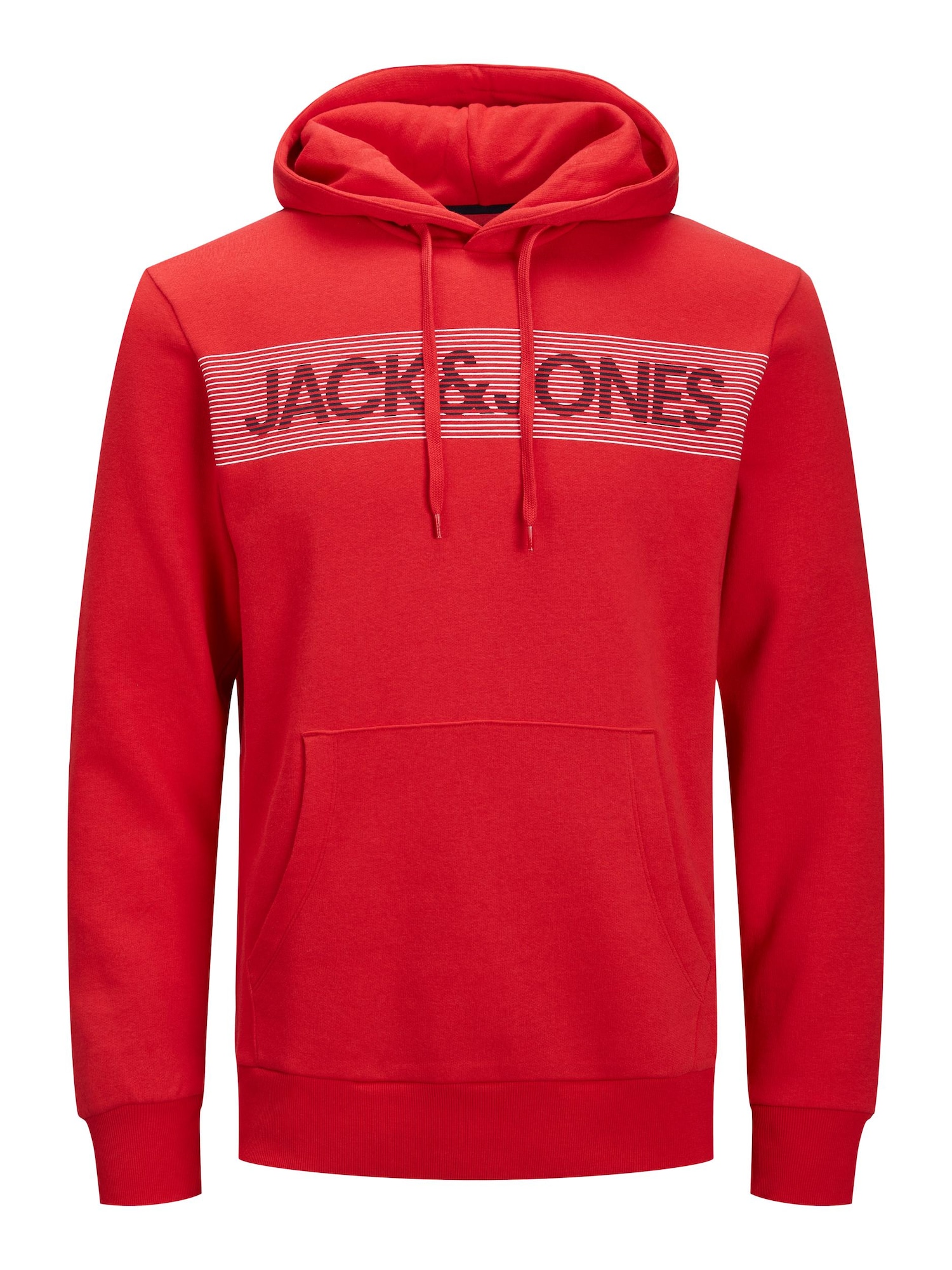 JACK & JONES Majica  rdeča / črna / bela