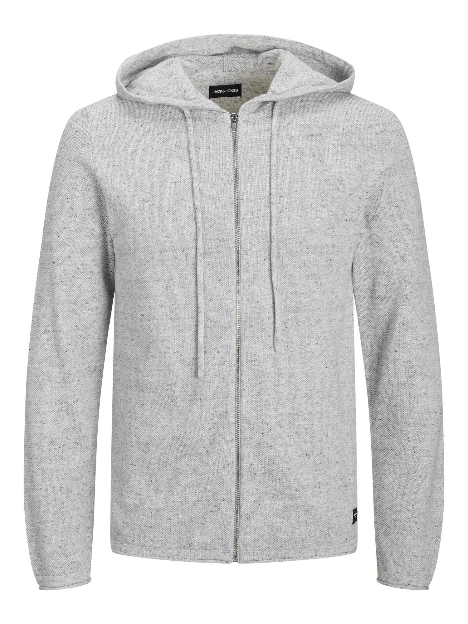 JACK & JONES Pletena jopa 'Hill'  pegasto siva