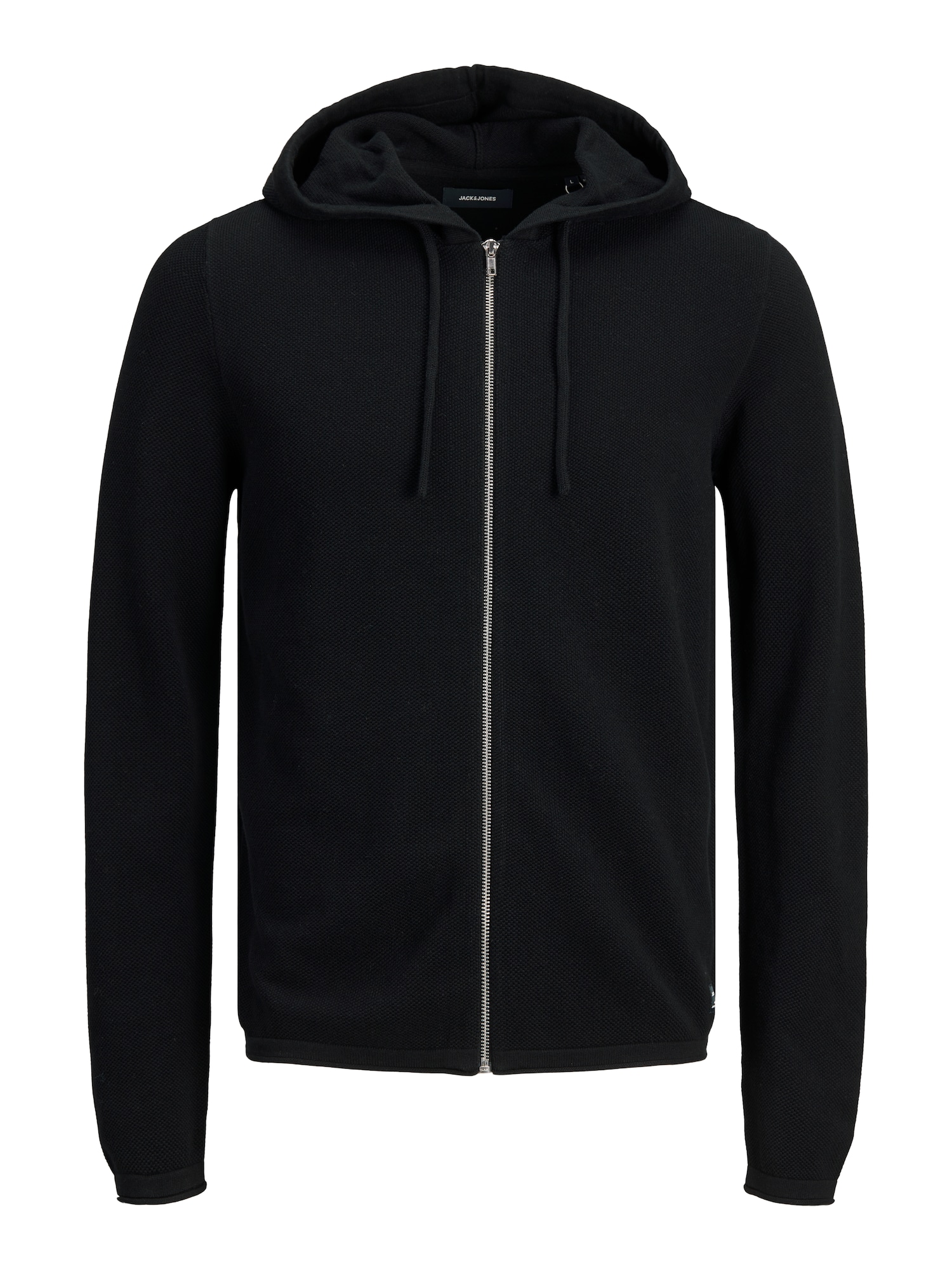 JACK & JONES Pletena jopa  črna