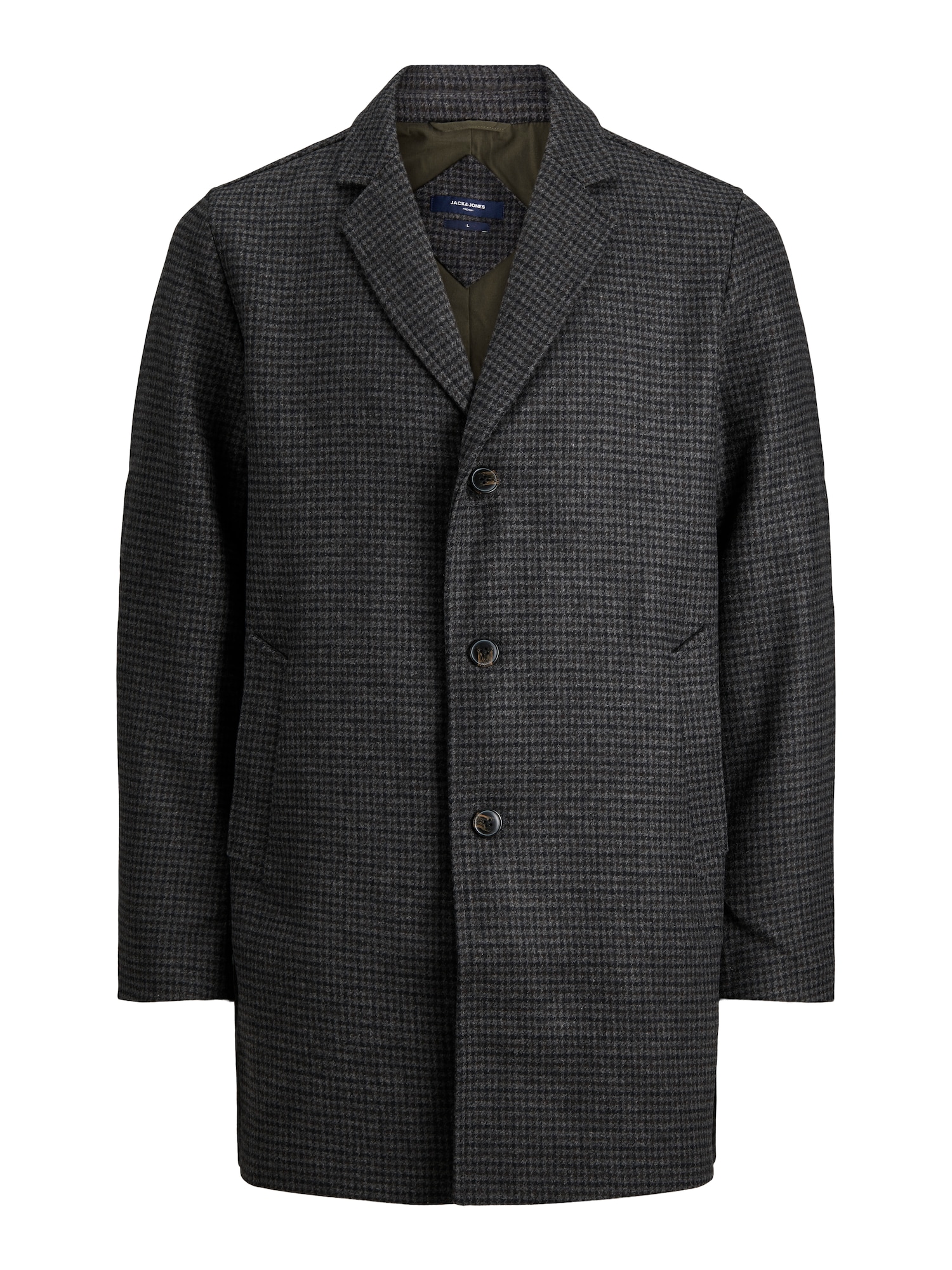 JACK & JONES Prehoden plašč  antracit / temno siva