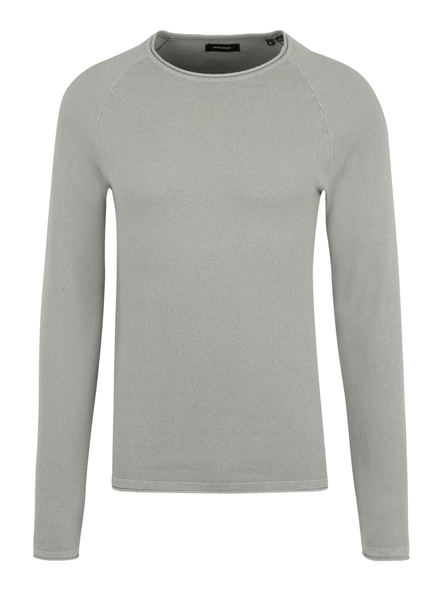 JACK & JONES Pulover 'HILL'  siva / črna / bela