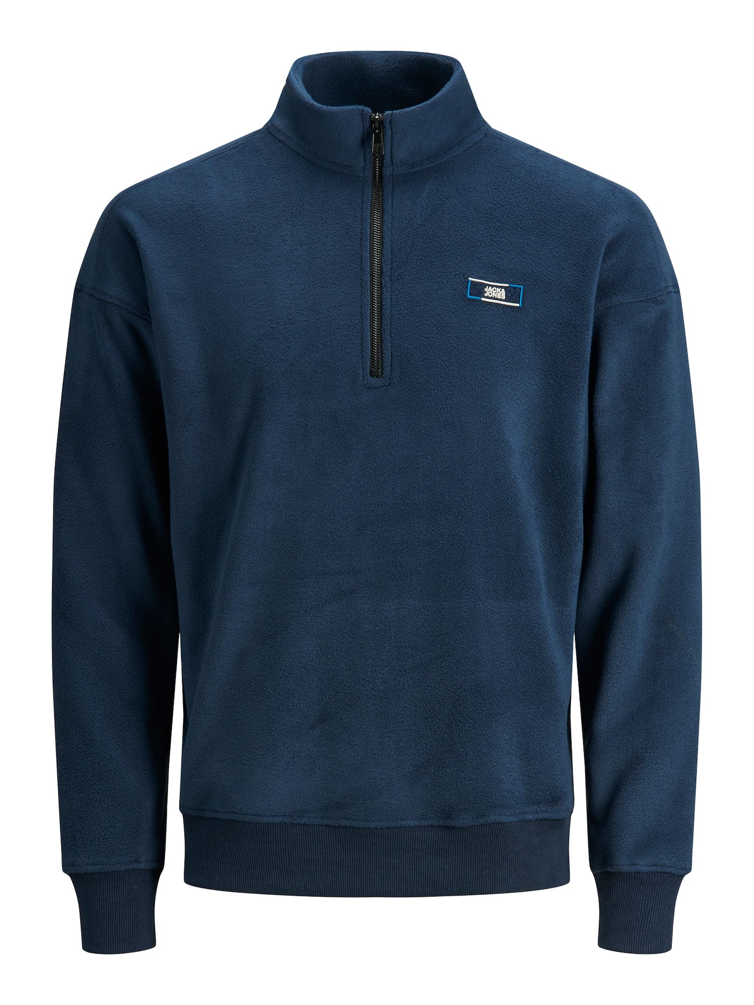 JACK & JONES Pulover  temno modra / bela