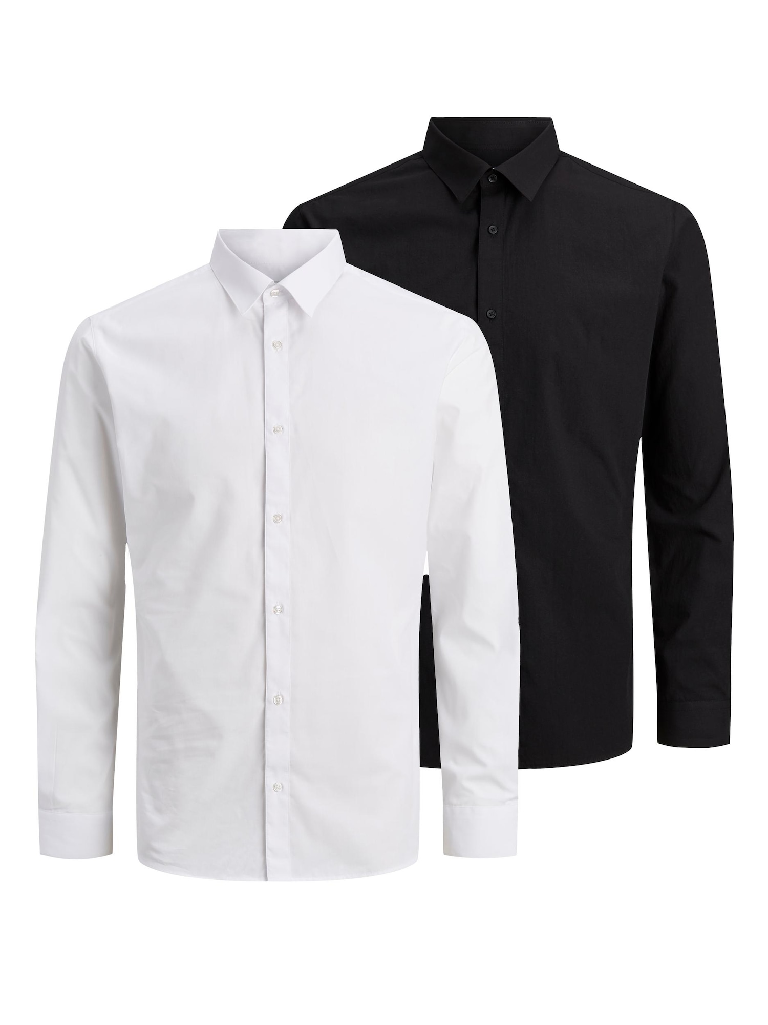 JACK & JONES Srajca 'Joe'  črna / bela