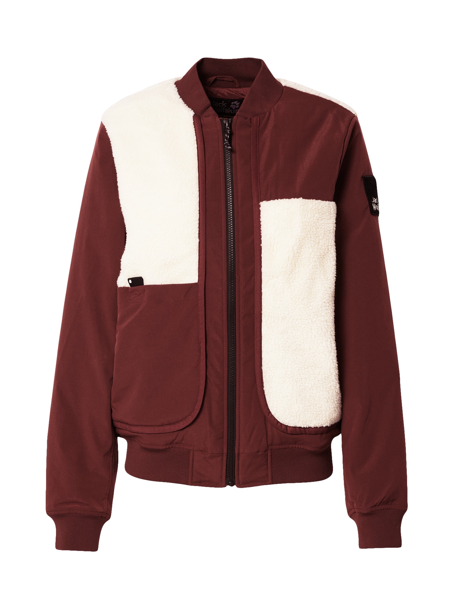 JACK WOLFSKIN Prehodna jakna '365 FEARLESS'  burgund / bela