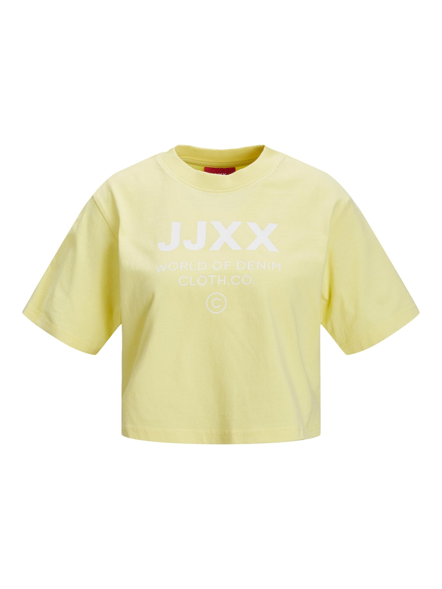 JJXX Majica 'Brook'  svetlo rumena / bela