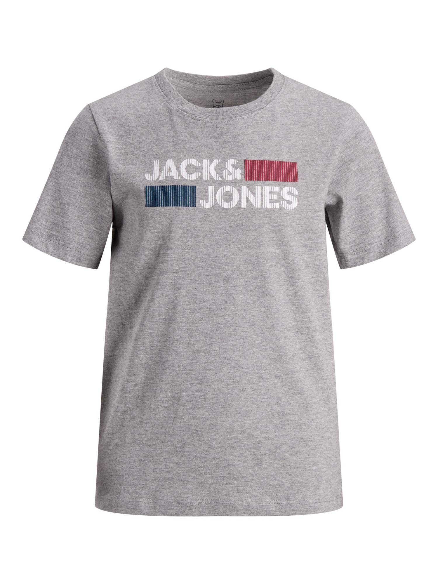 Jack & Jones Junior Majica  mornarska / pegasto siva / rdeča / bela