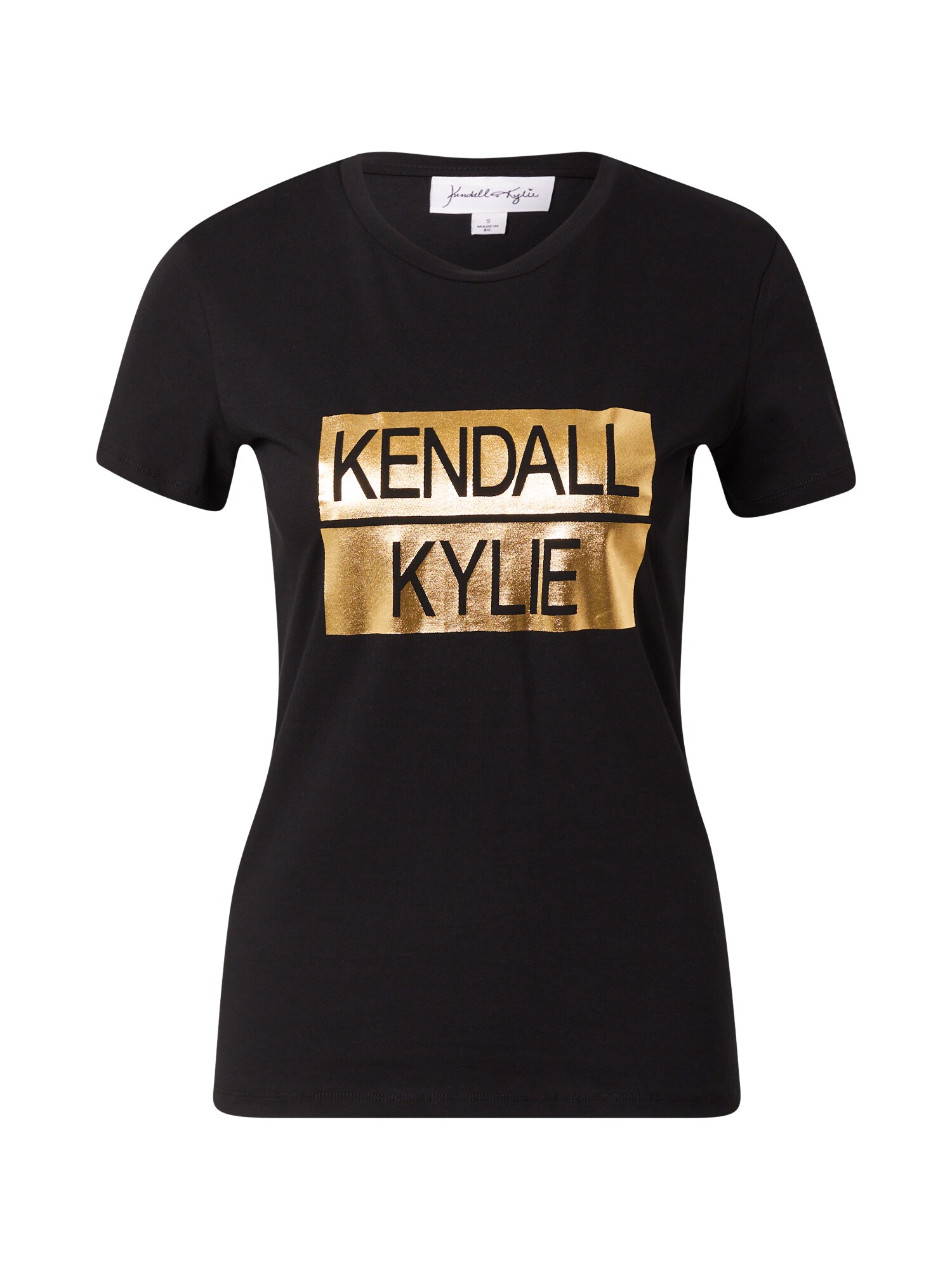 KENDALL + KYLIE Majica  zlata / črna