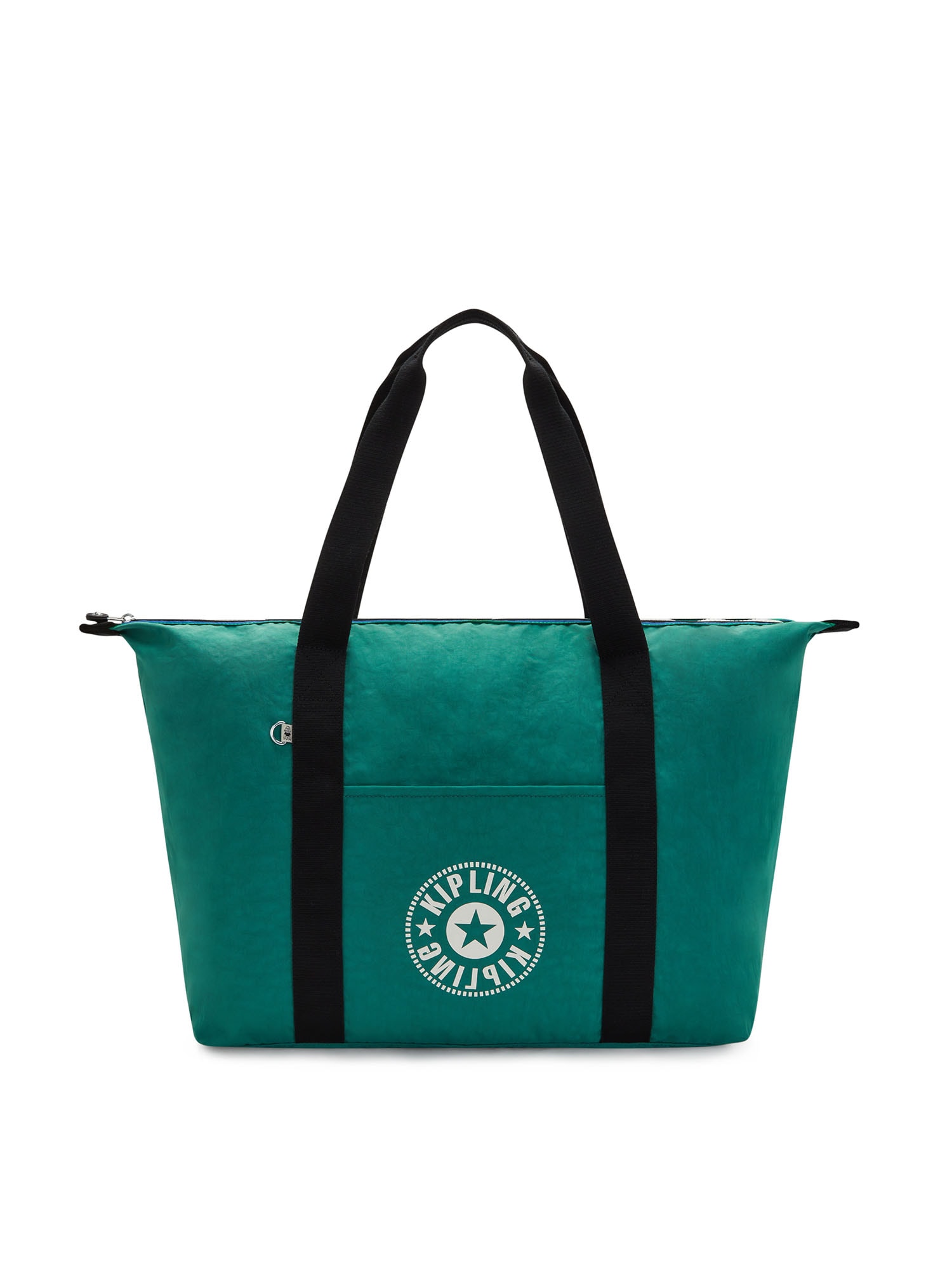 KIPLING Ročna torbica 'ART M LITE CEN'  smaragd / črna / bela