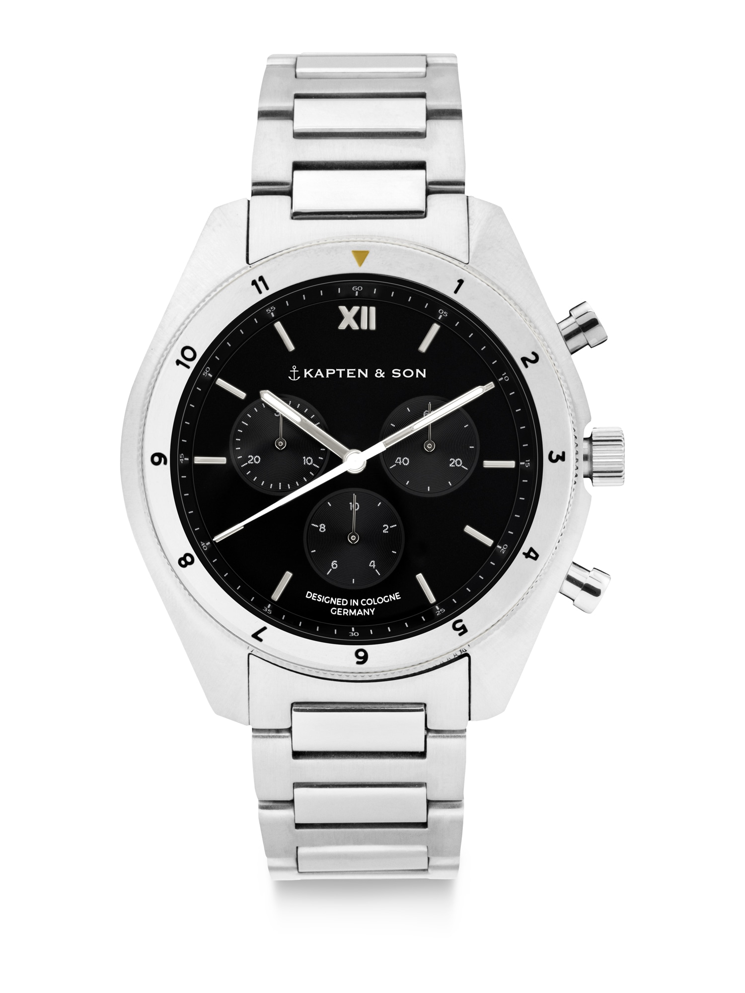 Kapten & Son Analogna ura 'Rise'  črna / srebrna