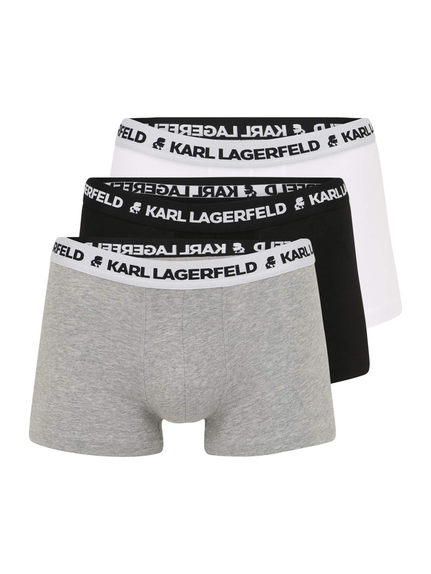 Karl Lagerfeld Boksarice  siva / črna / bela