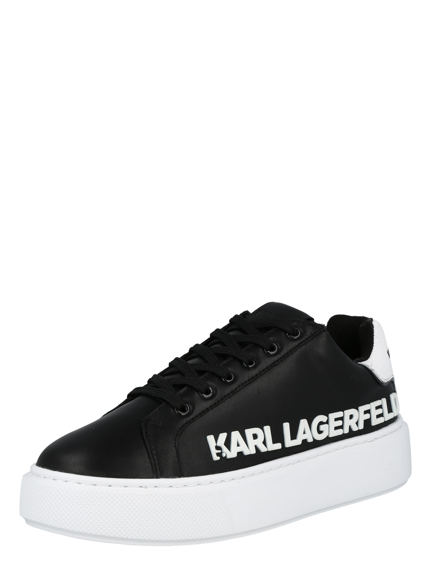 Karl Lagerfeld Nizke superge  črna / bela