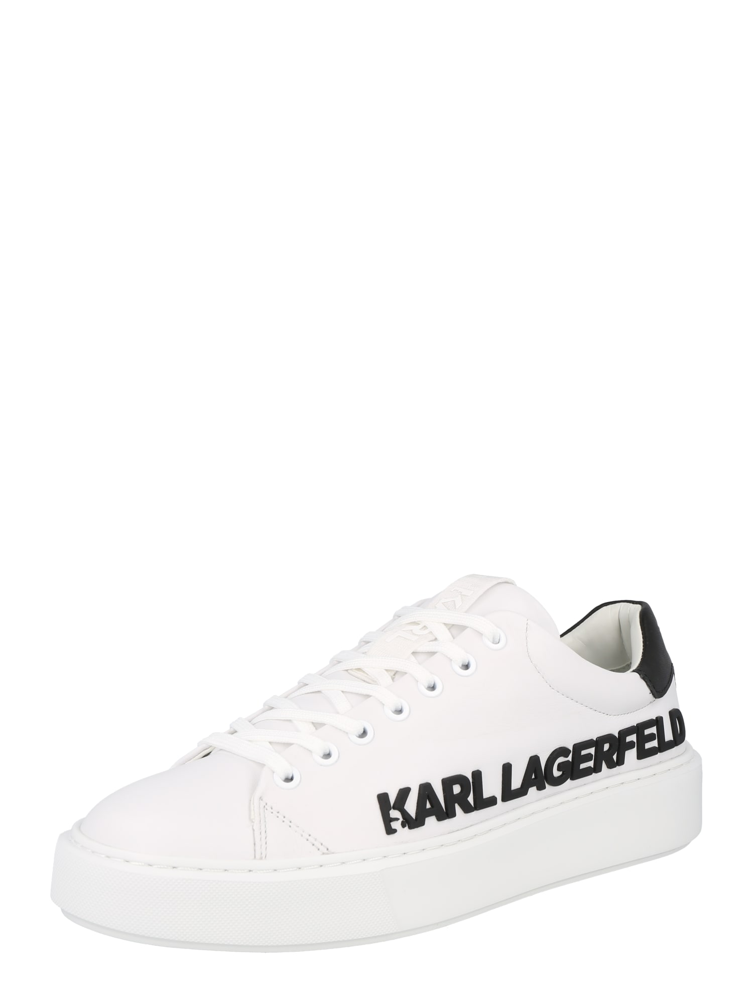 Karl Lagerfeld Nizke superge  črna / bela