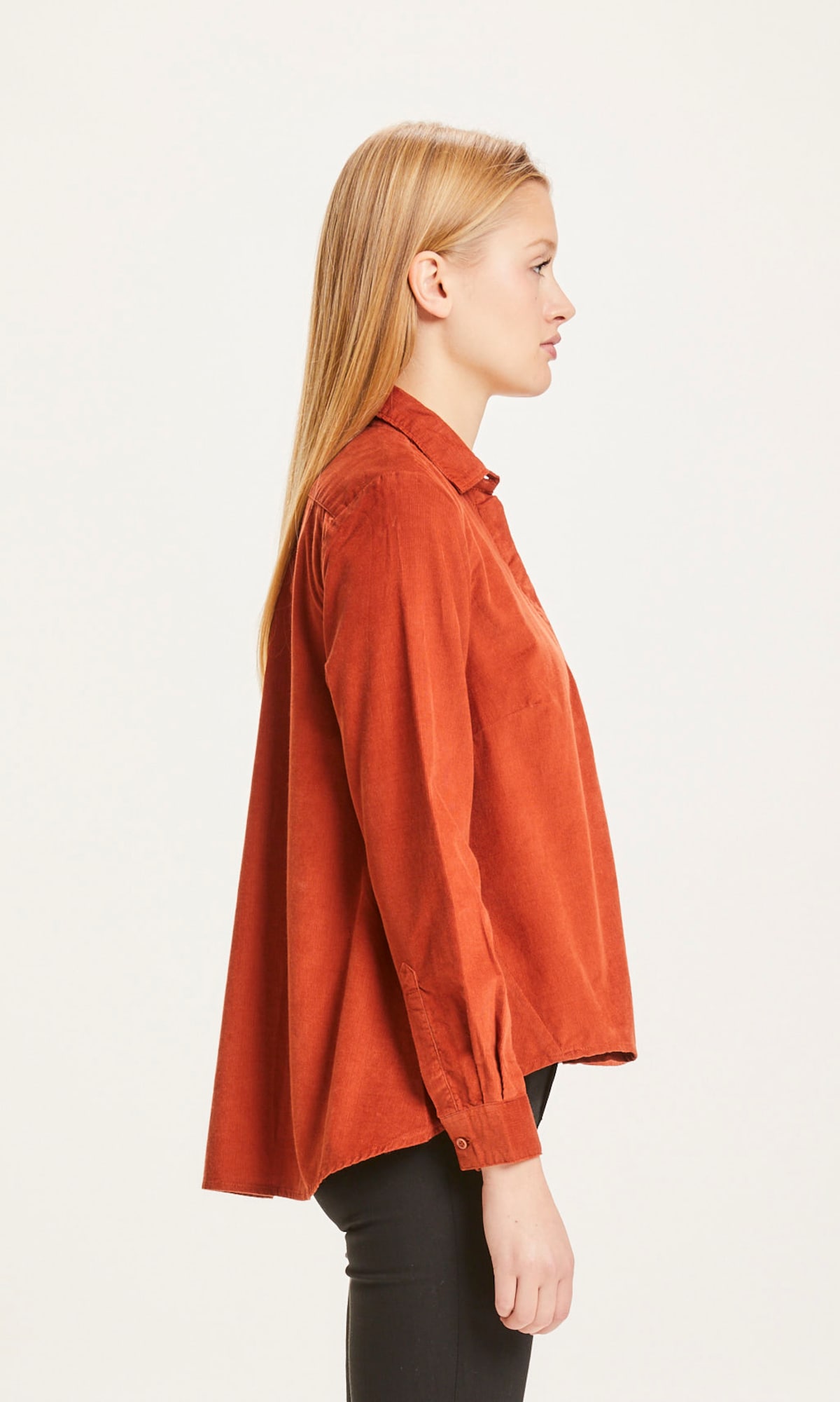 KnowledgeCotton Apparel Bluza 'Jacinta'  rjasto rjava