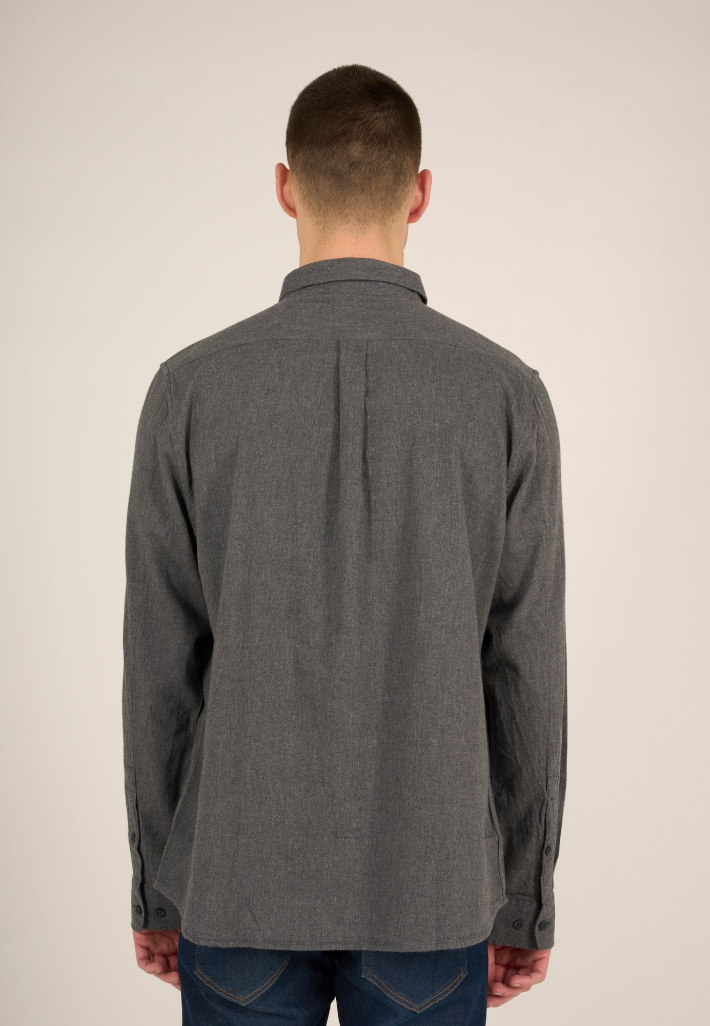 KnowledgeCotton Apparel Srajca  temno siva
