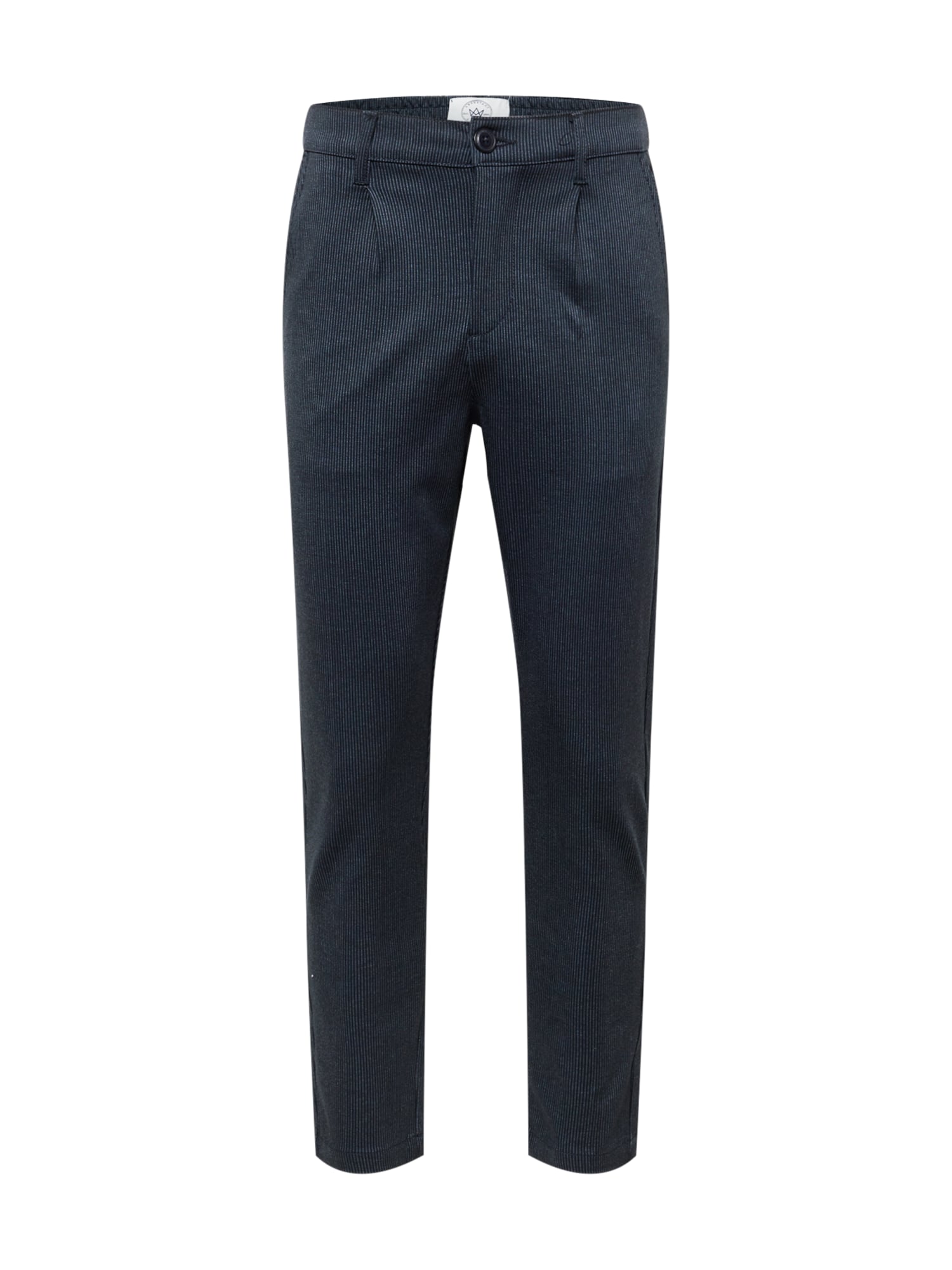 Kronstadt Hlače z naborki 'Club texture pants'  nočno modra