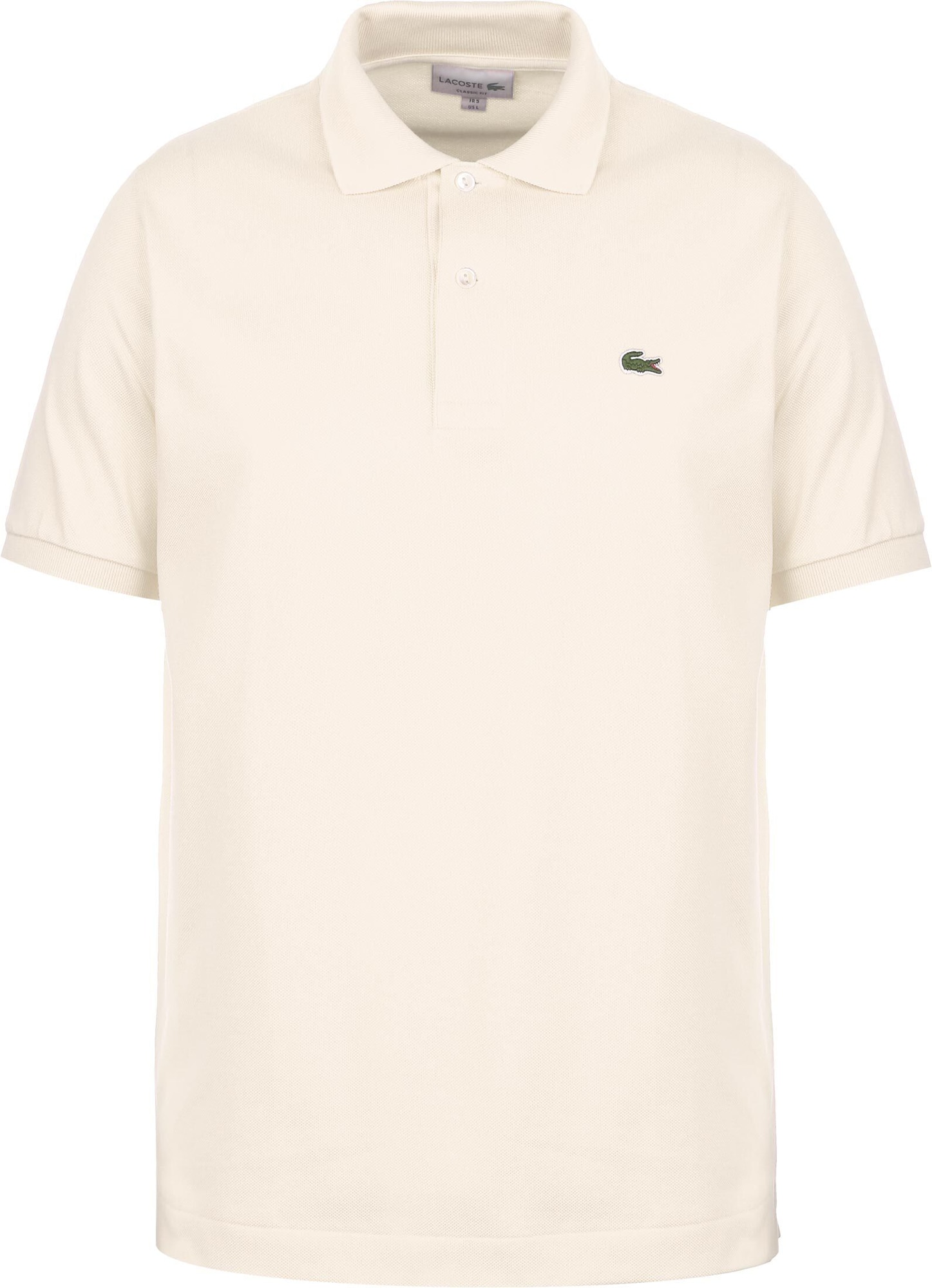 LACOSTE Majica  kremna / zelena / bela