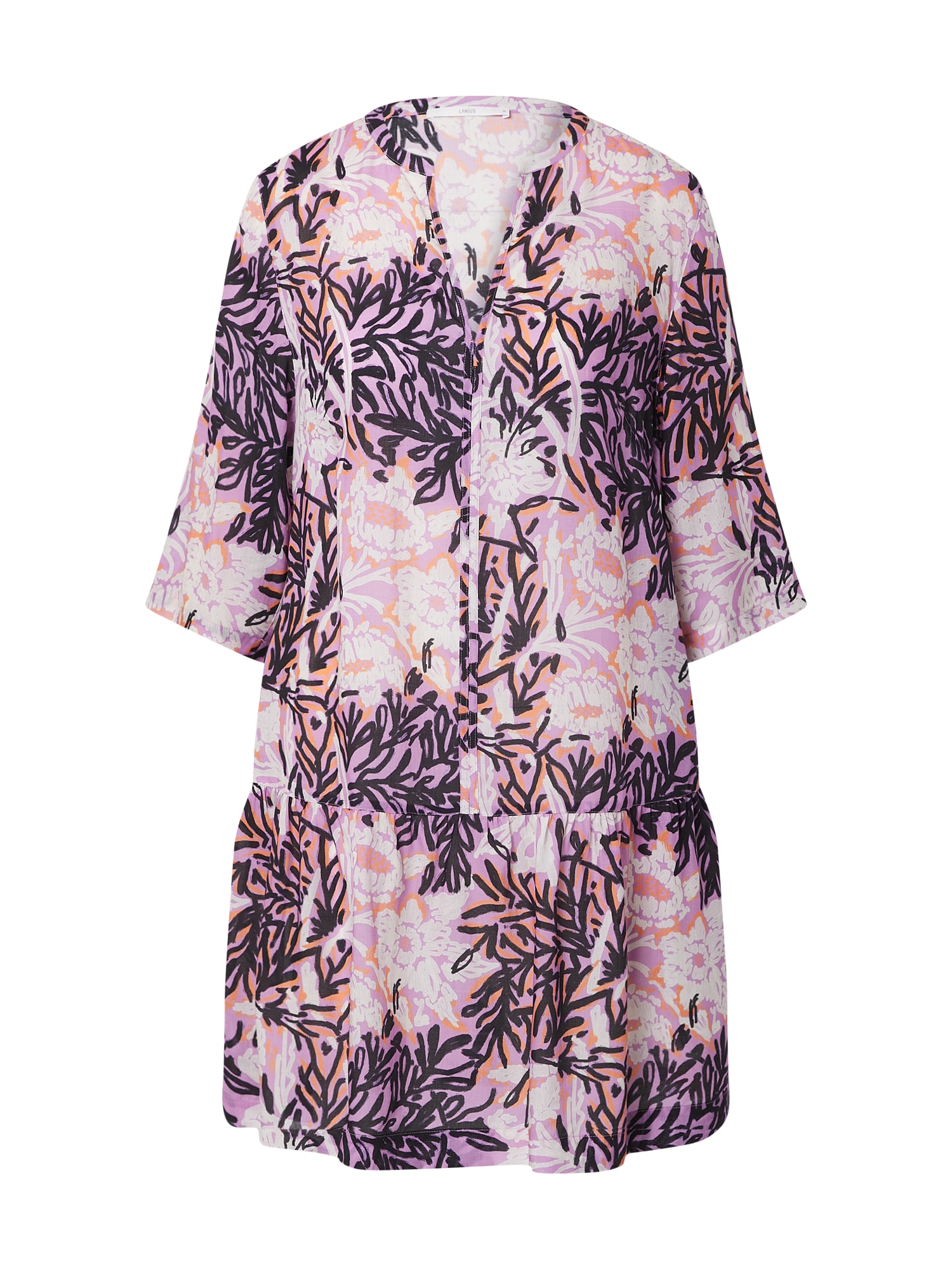 LANIUS Obleka  žafran / mauve / črna / bela
