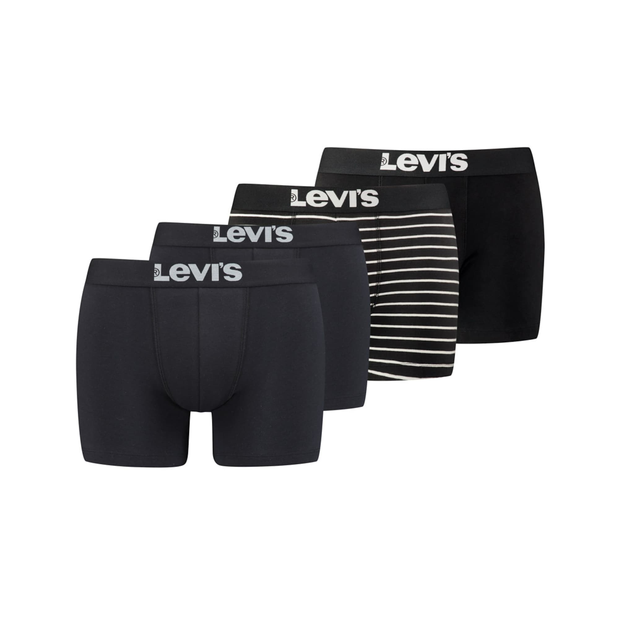 LEVI'S Boksarice  črna / bela