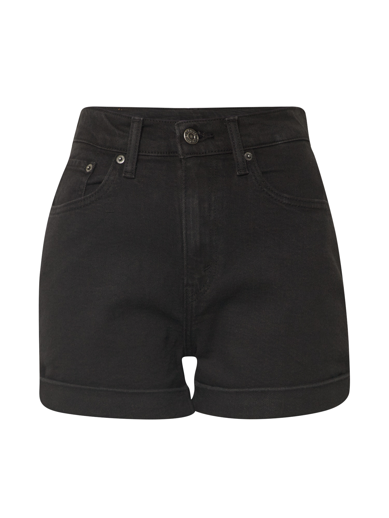 LEVI'S Kavbojke 'MOM A LINE SHORT 2'  črn denim