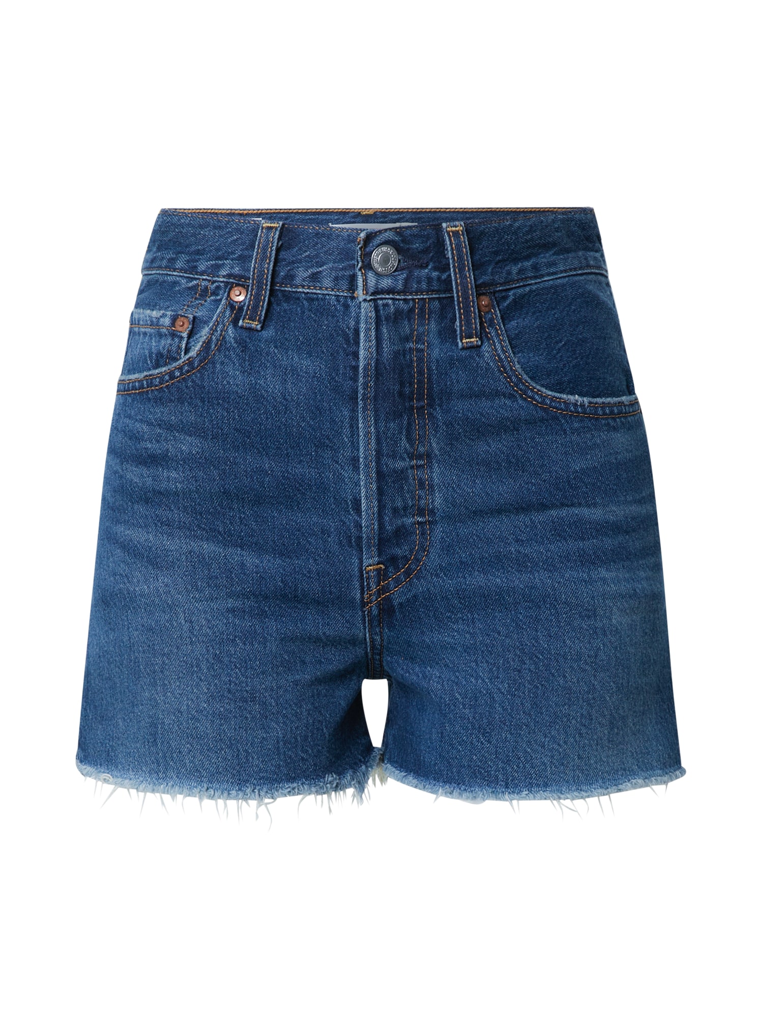 LEVI'S Kavbojke 'RIBCAGE SHORT'  moder denim