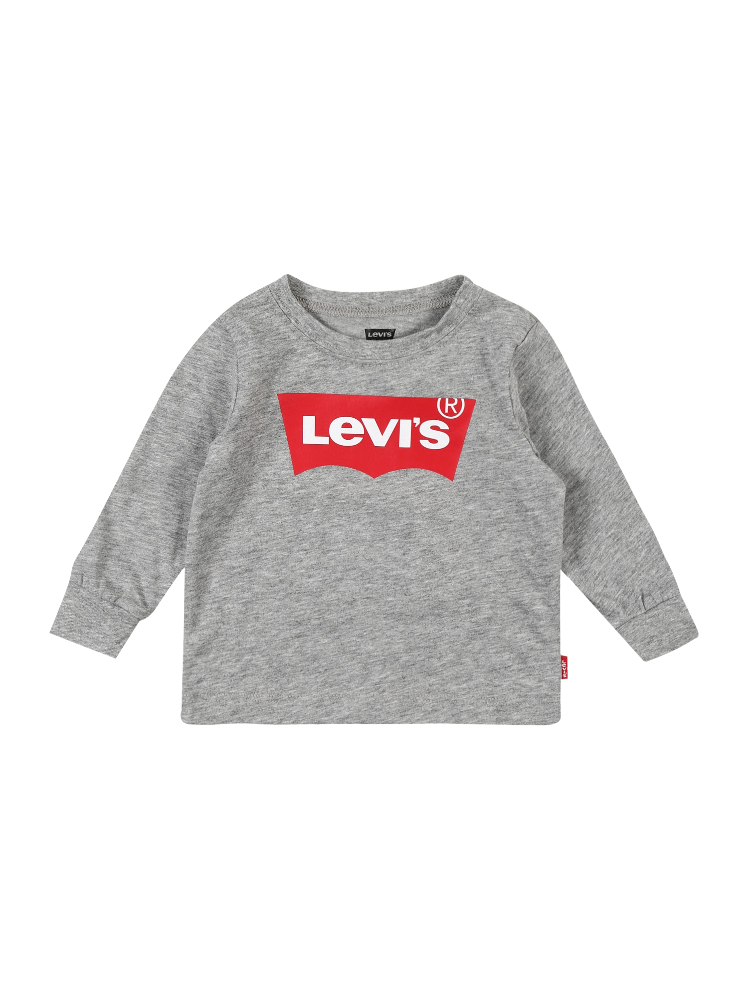 LEVI'S Majica 'BATWING'  pegasto siva / rdeča / bela