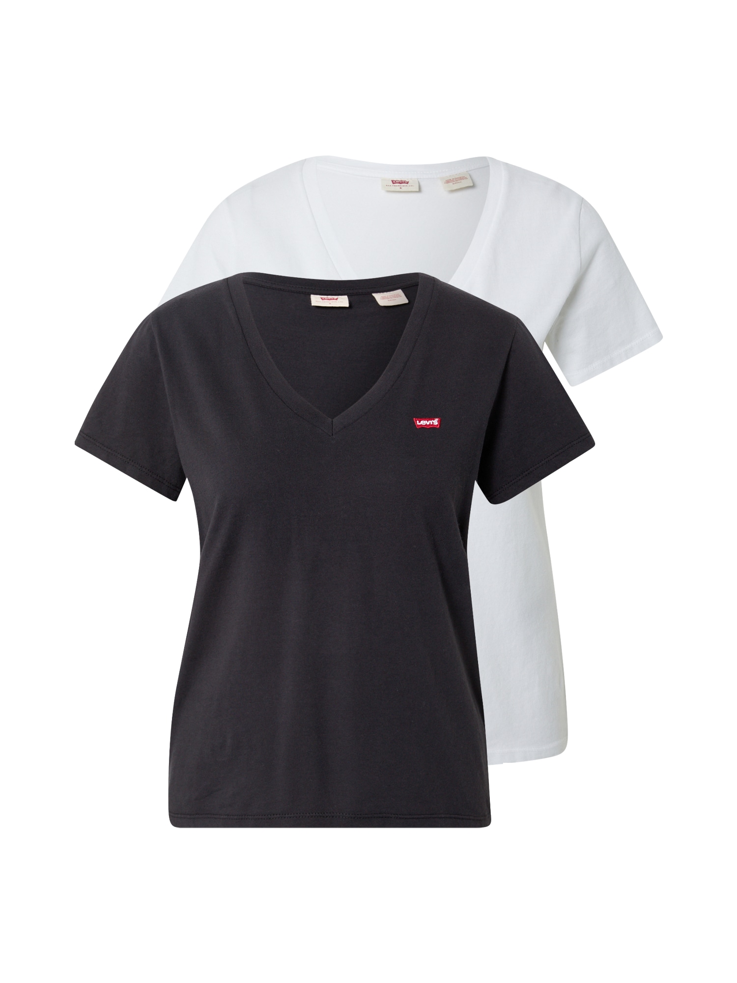 LEVI'S Majica  črna / bela