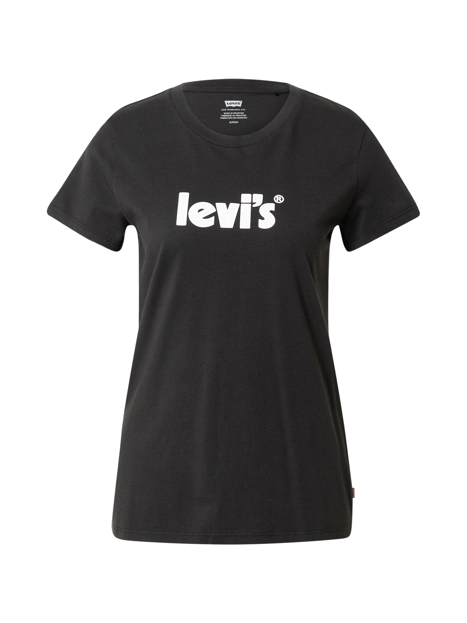 LEVI'S Majica  črna / bela
