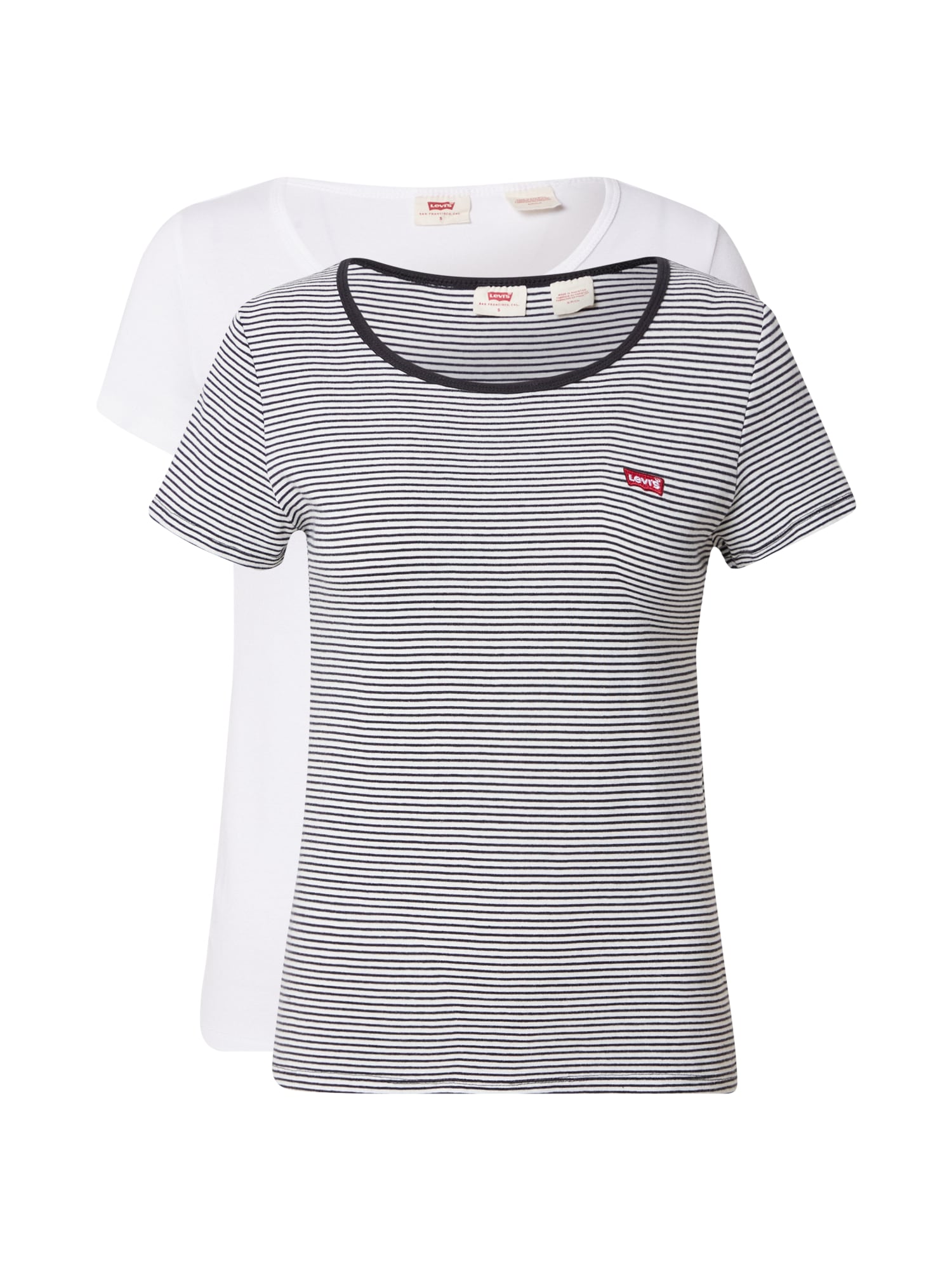 LEVI'S Majica  krvavo rdeča / črna / bela