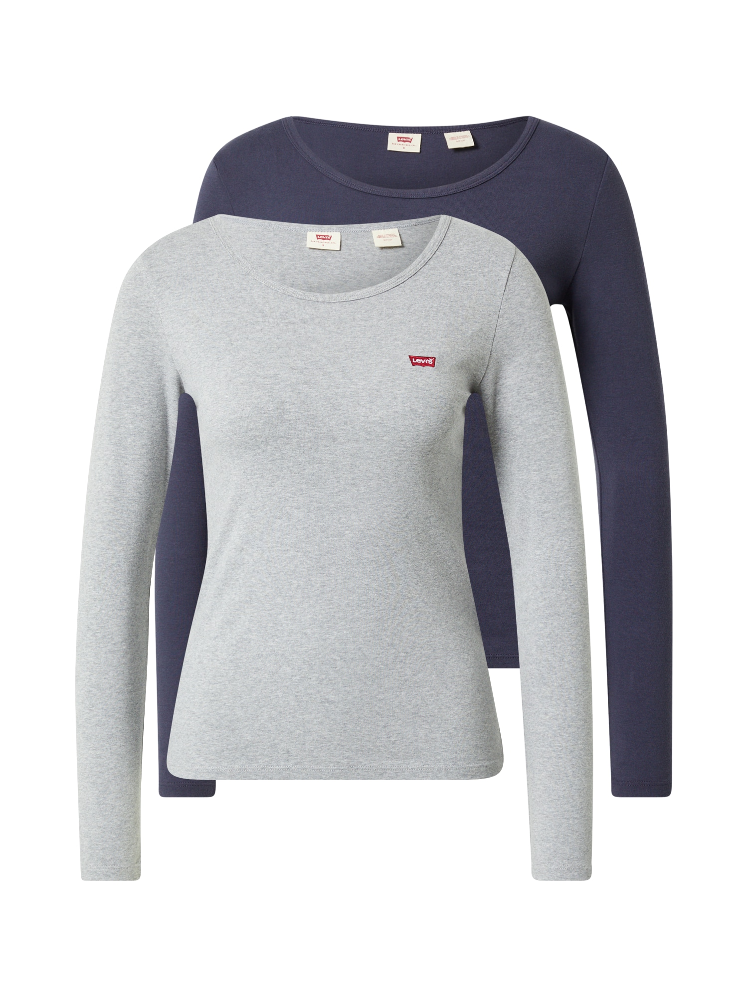LEVI'S Majica  marine / pegasto siva / rdeča / bela
