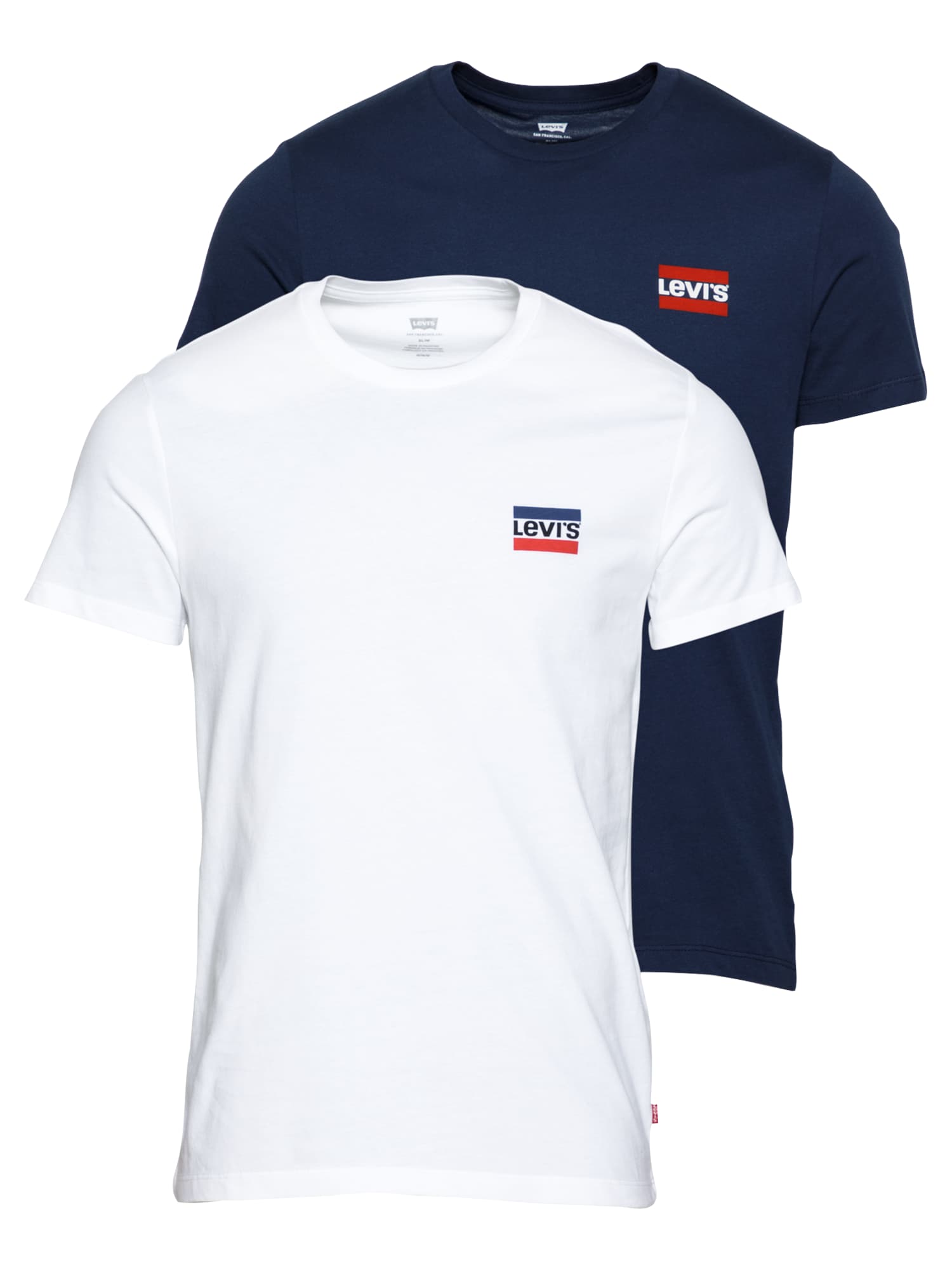 LEVI'S Majica  mornarska / rdeča / bela