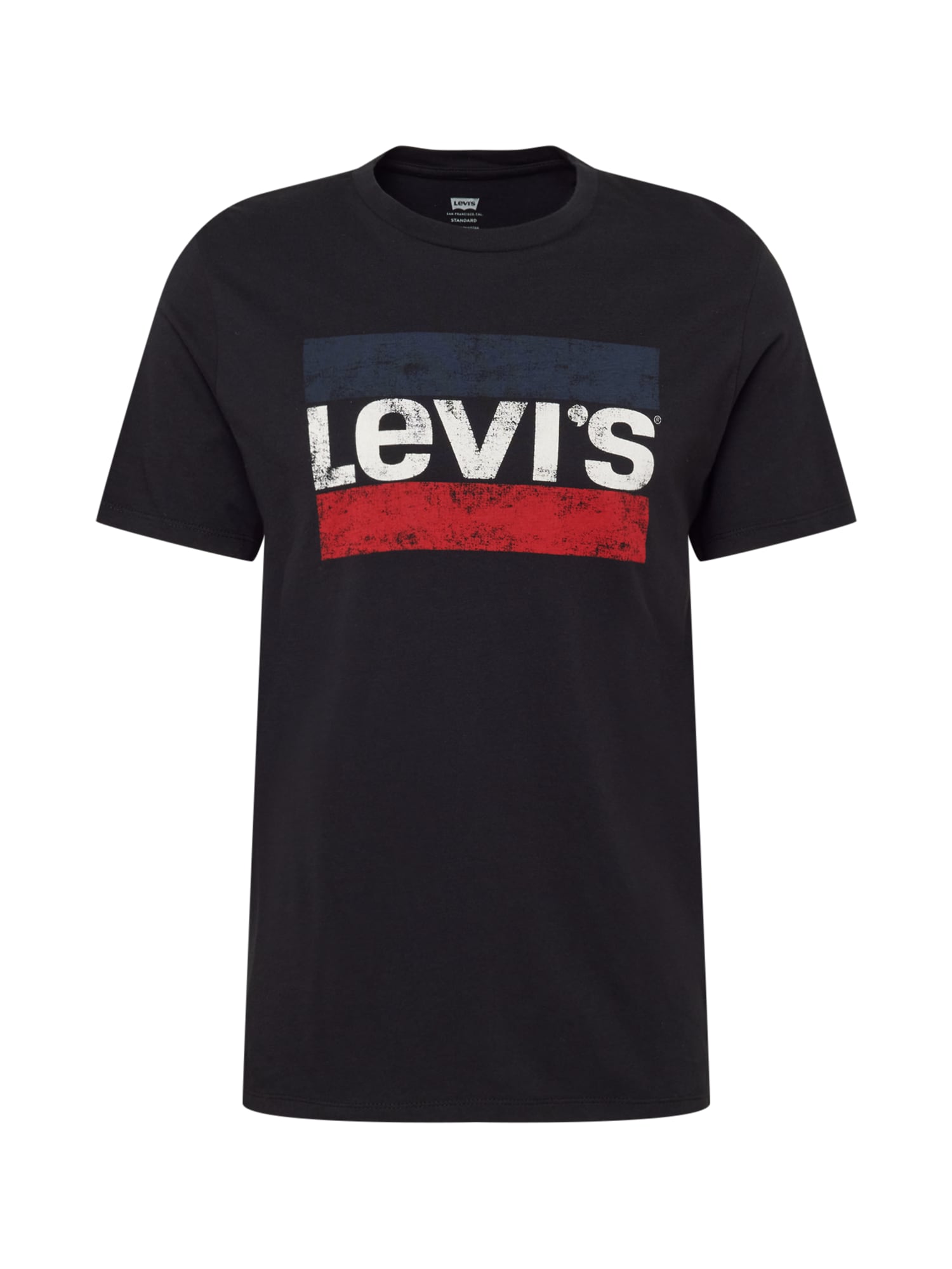 LEVI'S Majica  mornarska / temno rdeča / črna / bela