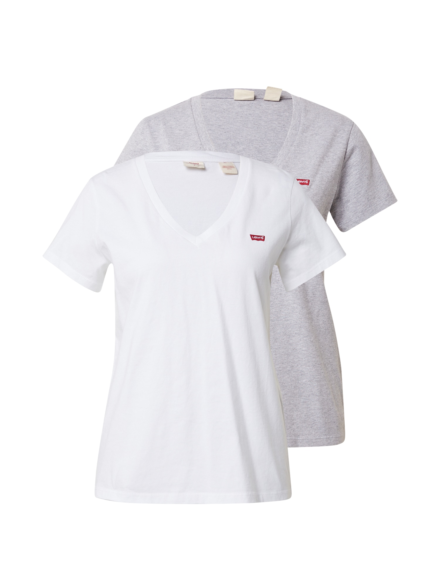 LEVI'S Majica  pegasto siva / bela