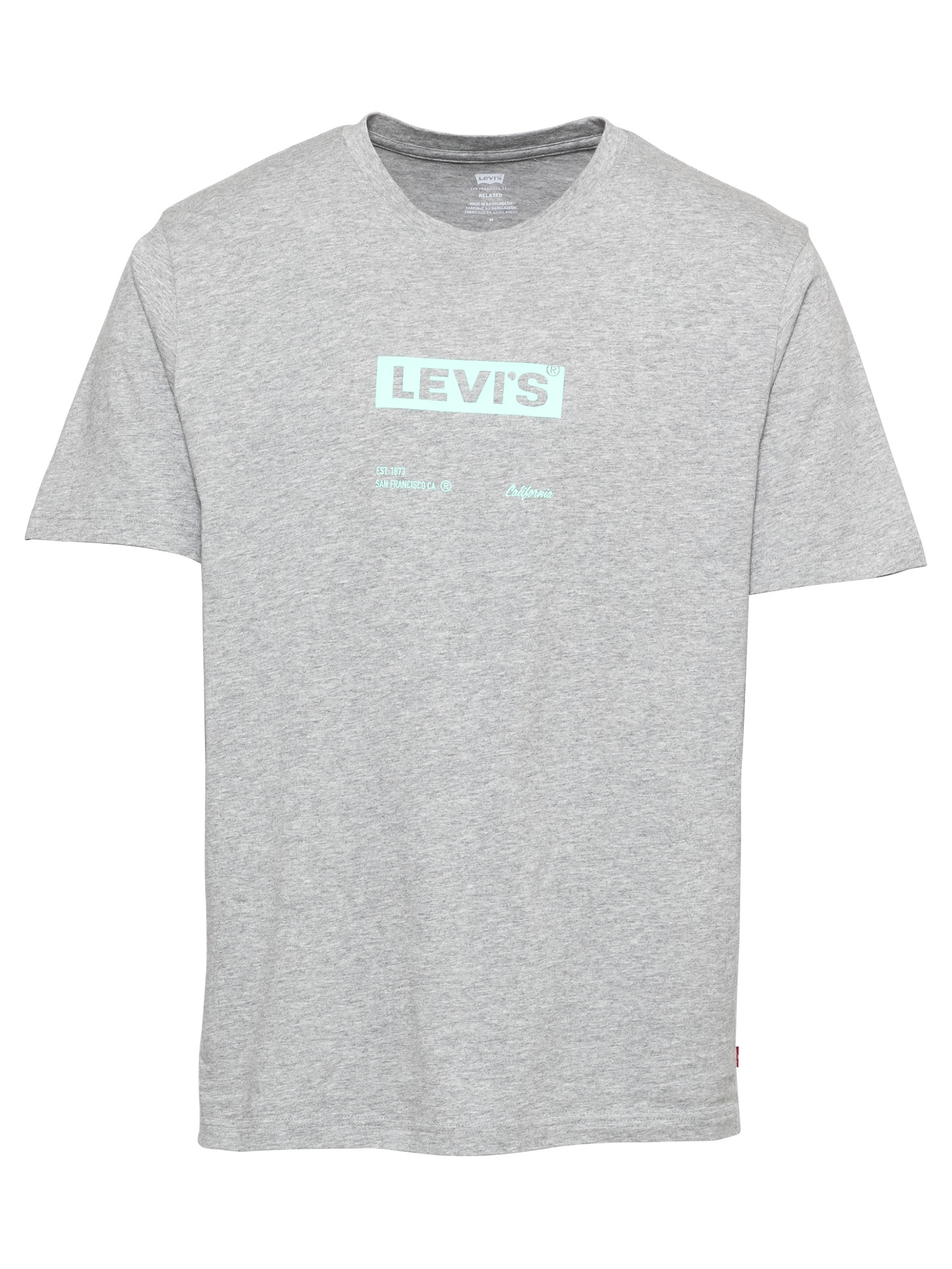 LEVI'S Majica  pegasto siva / meta